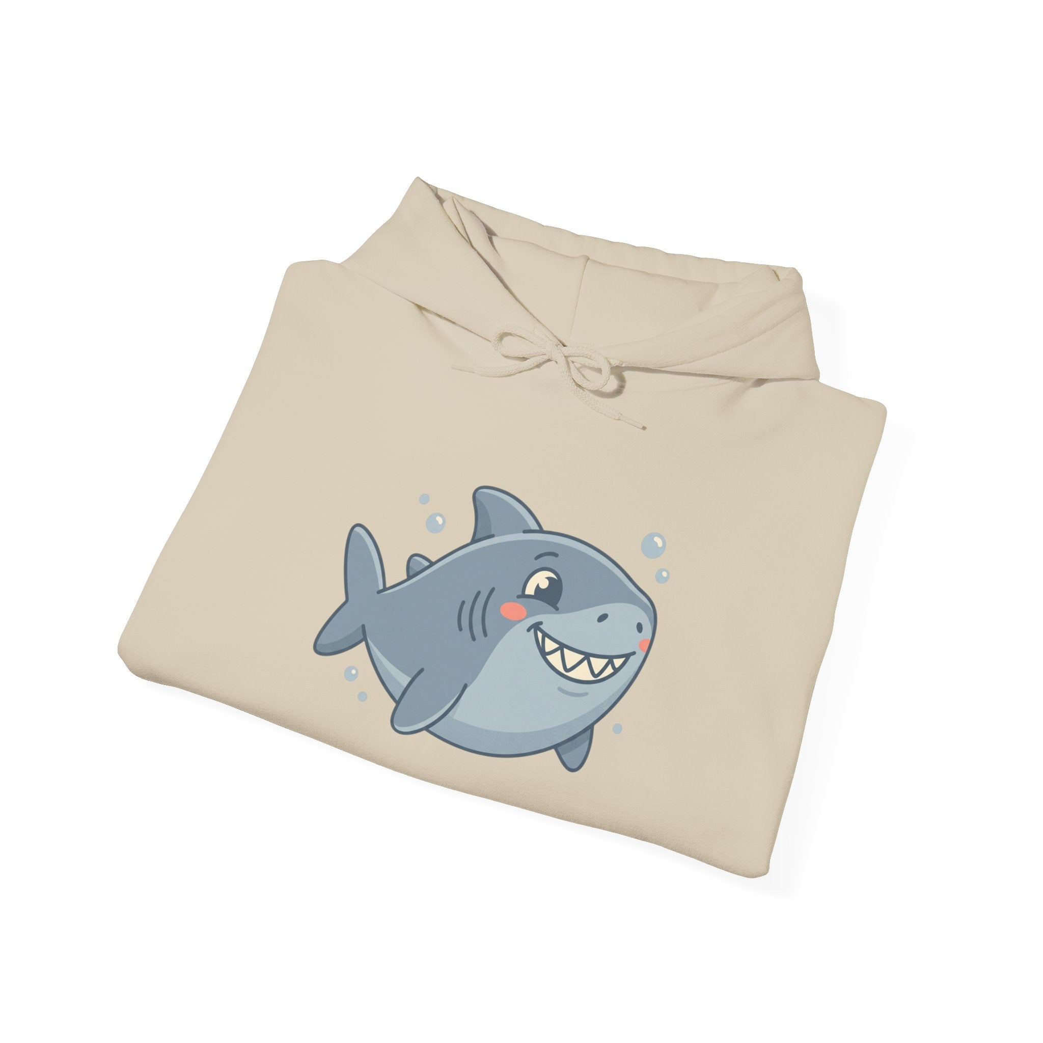 Cute Smiling Shark Hoodie – Cartoon Ocean Shark Pullover