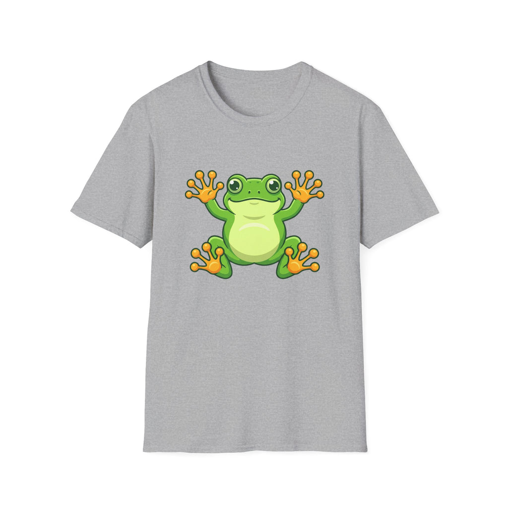 Cute Green Frog Graphic T-Shirt — Playful Tree Frog Tee