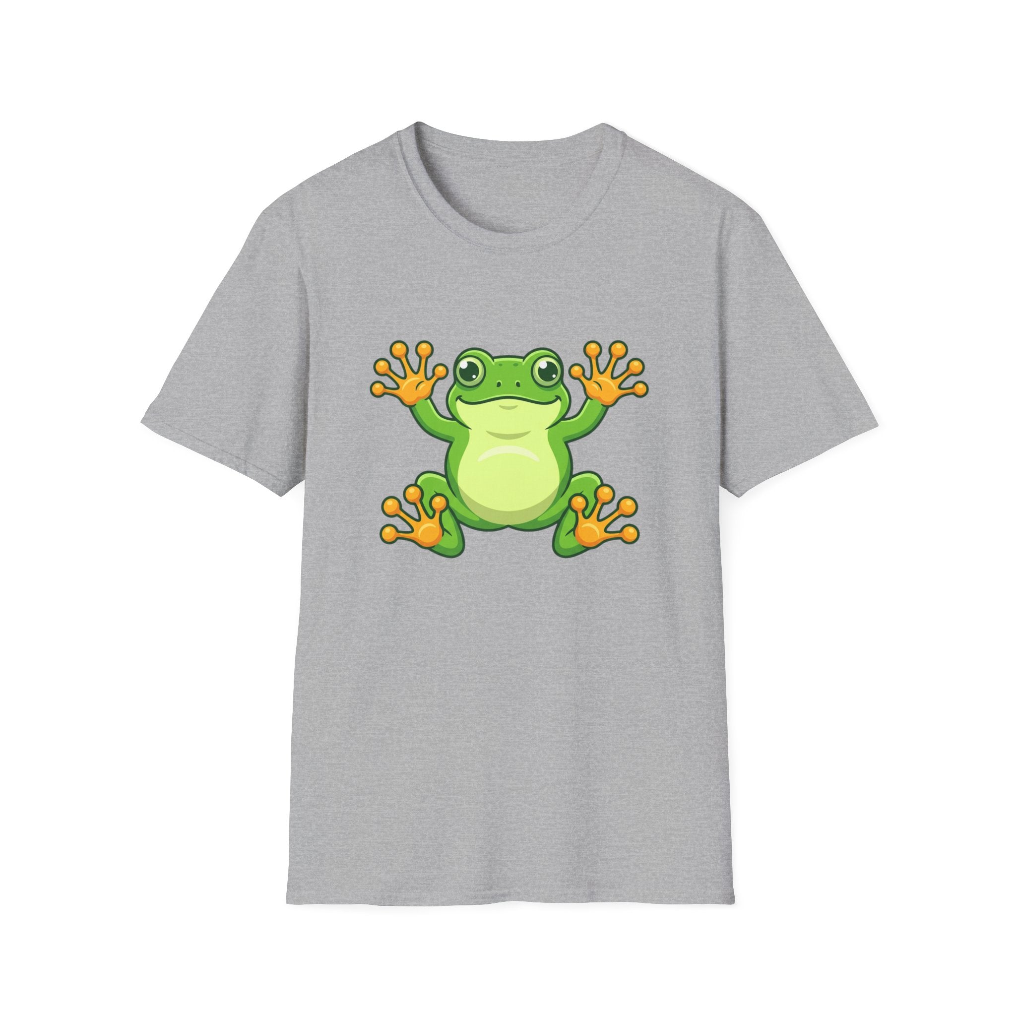 Cute Green Frog Graphic T-Shirt — Playful Tree Frog Tee