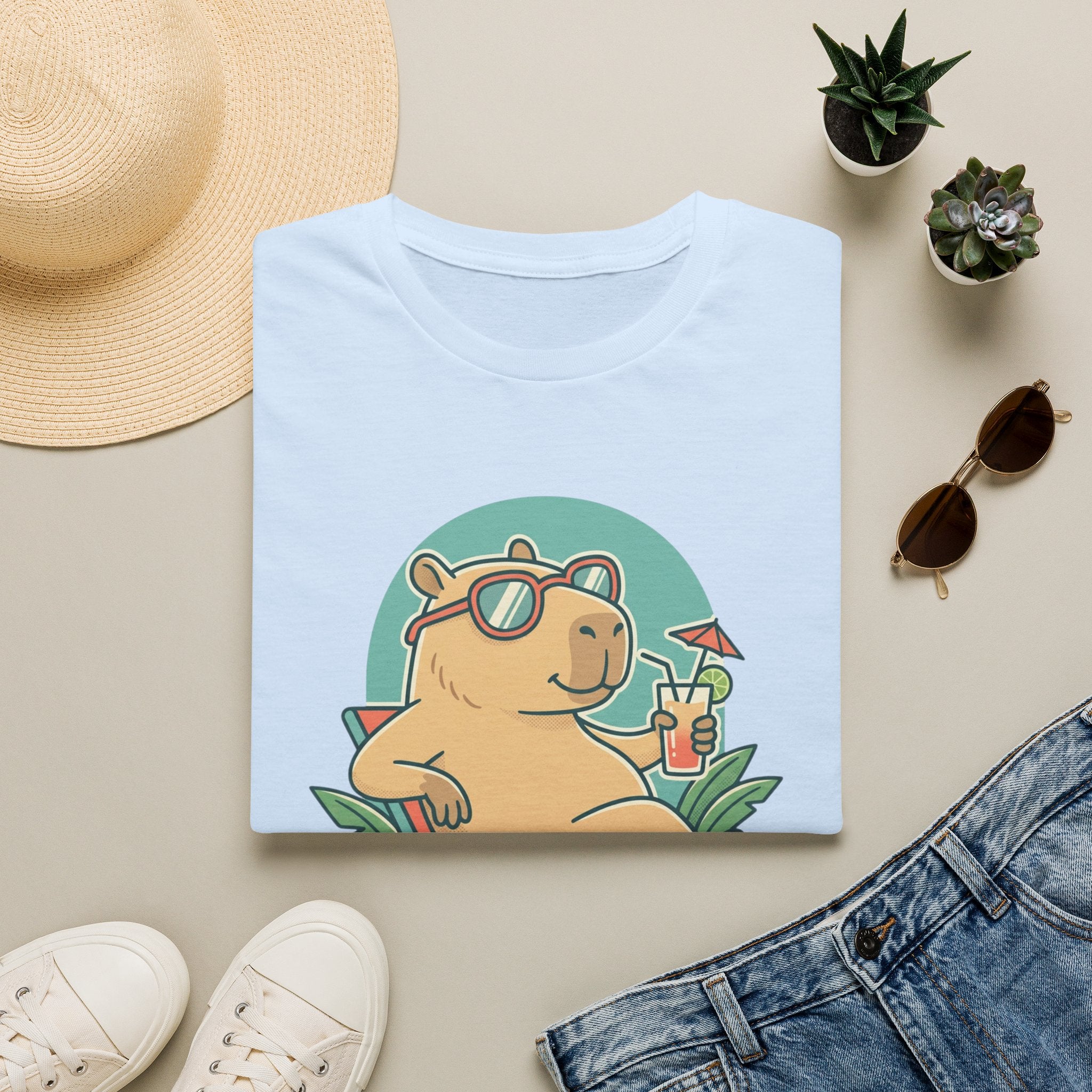 Capybara Mode Unisex Softstyle T-Shirt