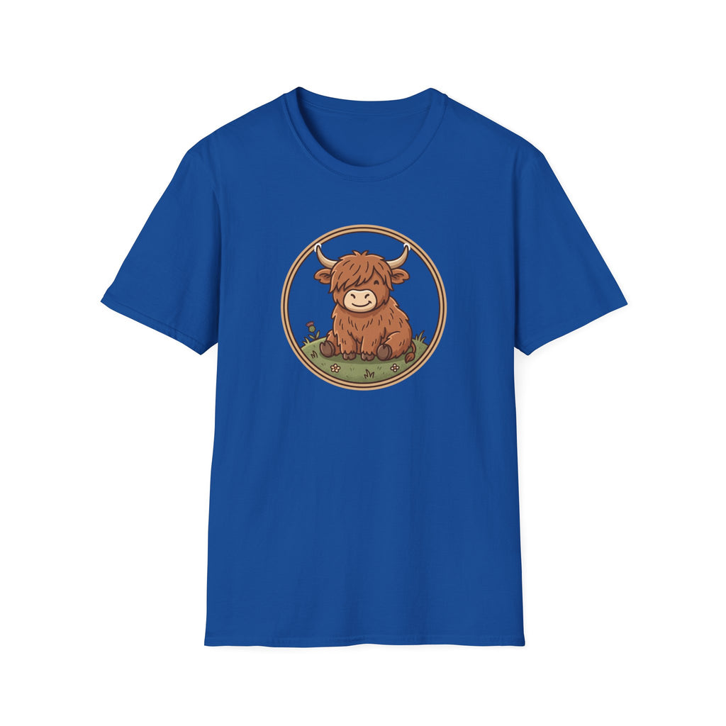 Highland Cow Graphic T-Shirt — Cute Scottish Highland Cattle Tee