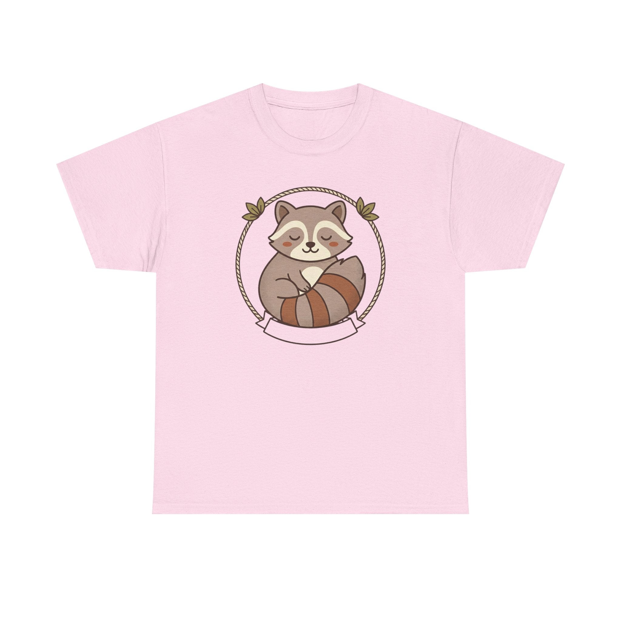 Raccoon Cute Cartoon Tee — Adorable Forest Animal Graphic T-Shirt