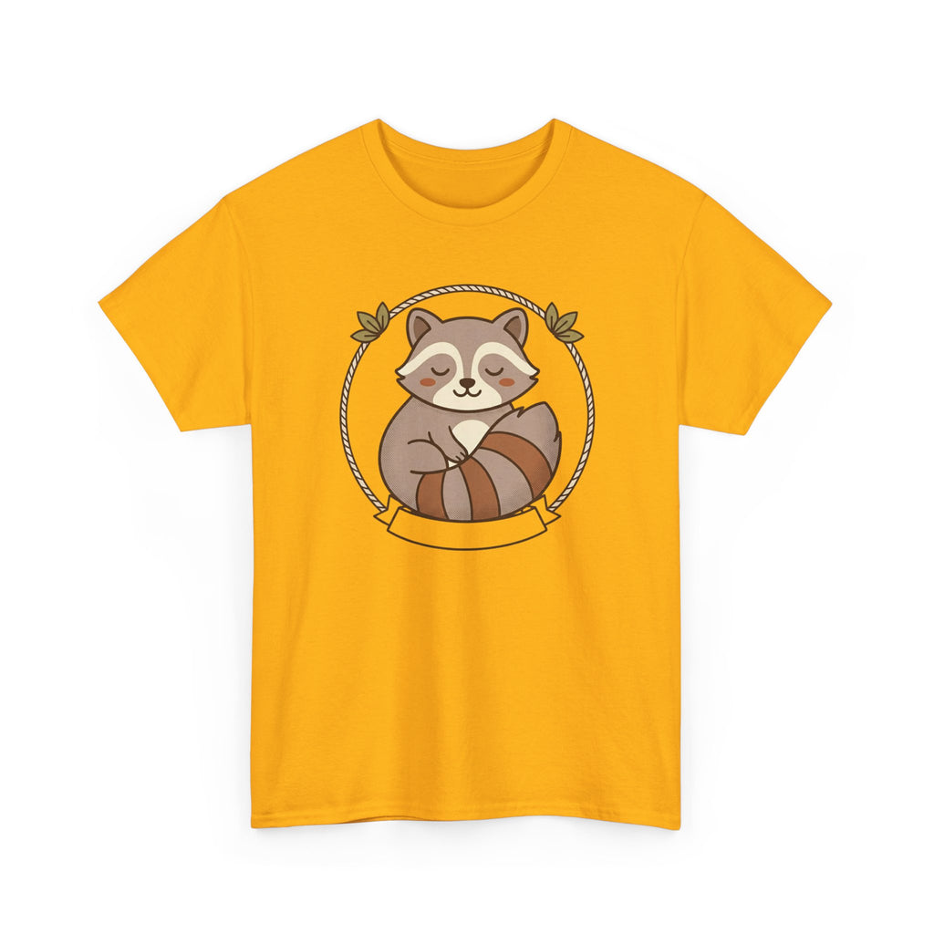 Raccoon Cute Cartoon Tee — Adorable Forest Animal Graphic T-Shirt