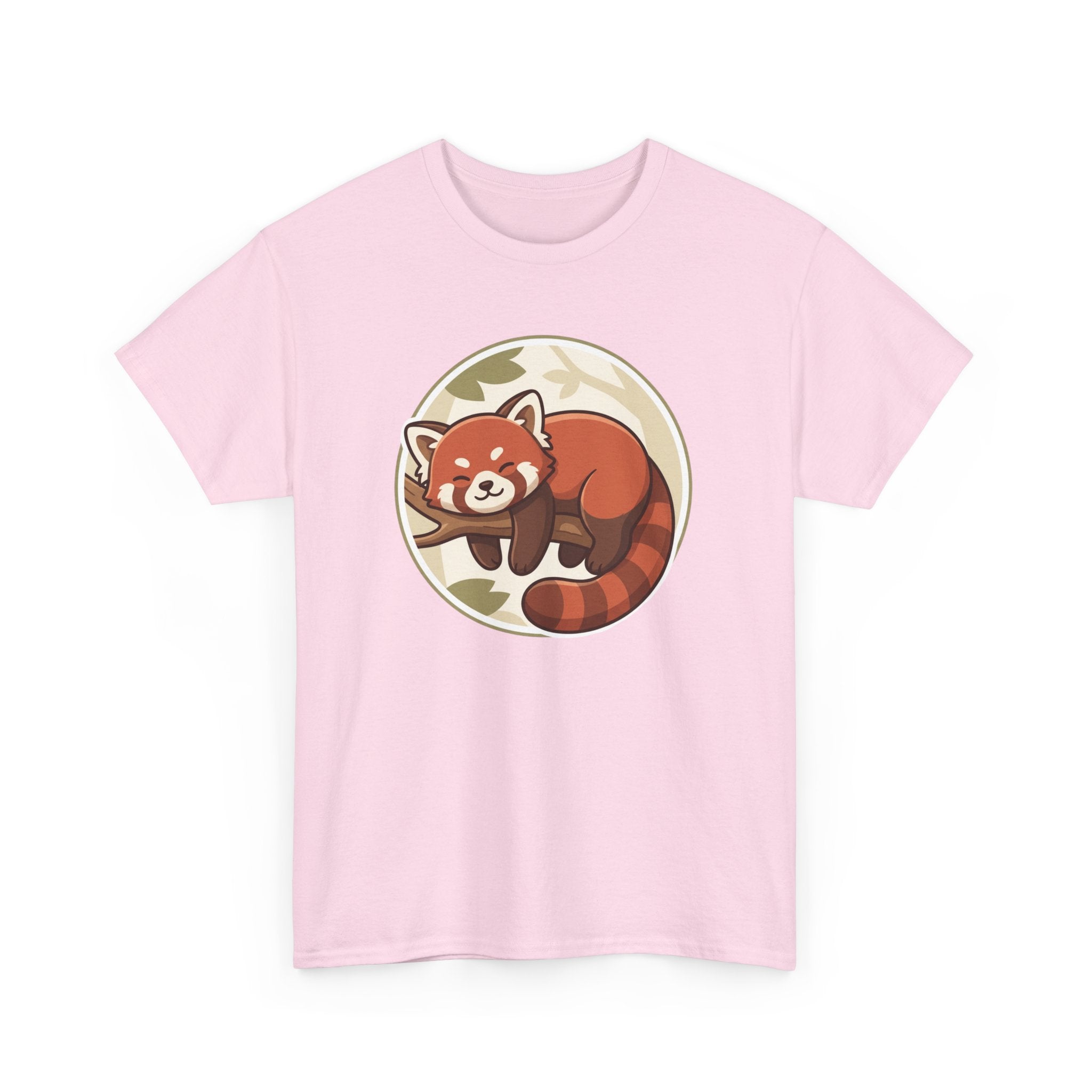 Cozy Red Panda Unisex Heavy Cotton Tee