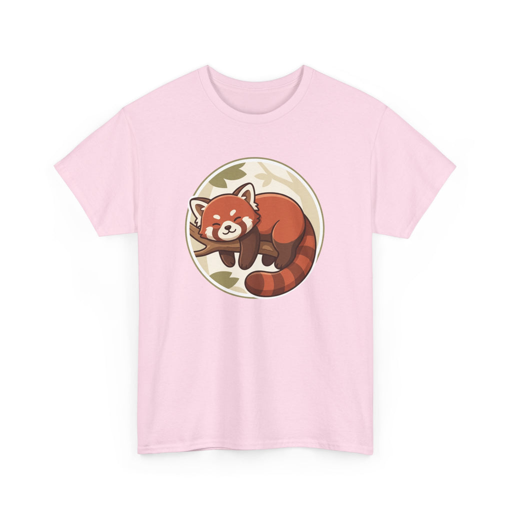 Cozy Red Panda Unisex Heavy Cotton Tee