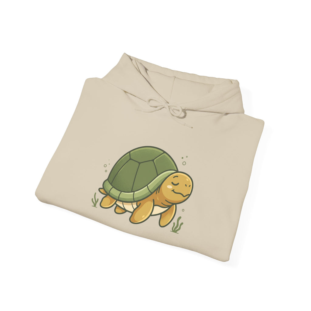 Cute Smiling Turtle Hoodie — Cozy Cartoon Tortoise Pullover