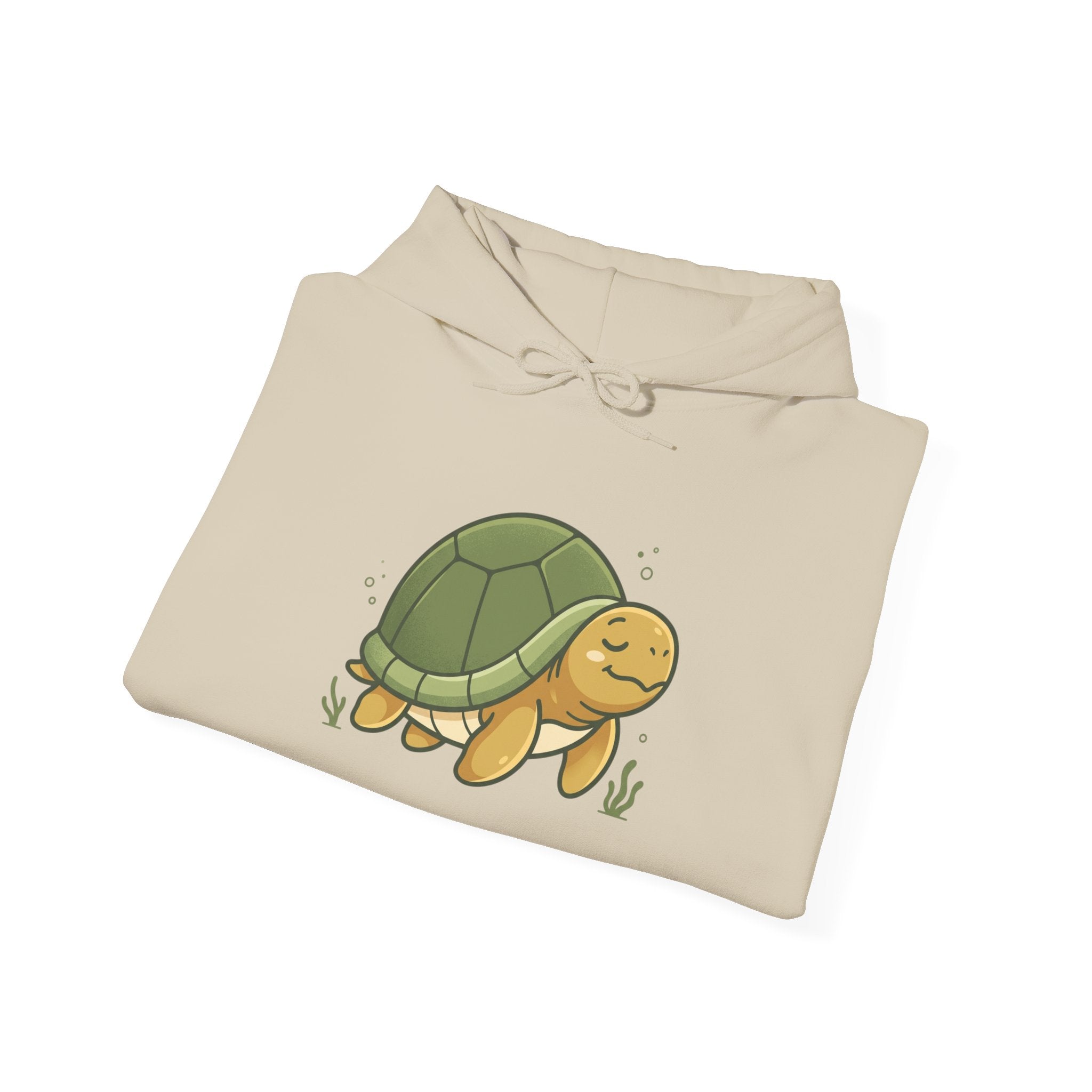 Cute Smiling Turtle Hoodie — Cozy Cartoon Tortoise Pullover