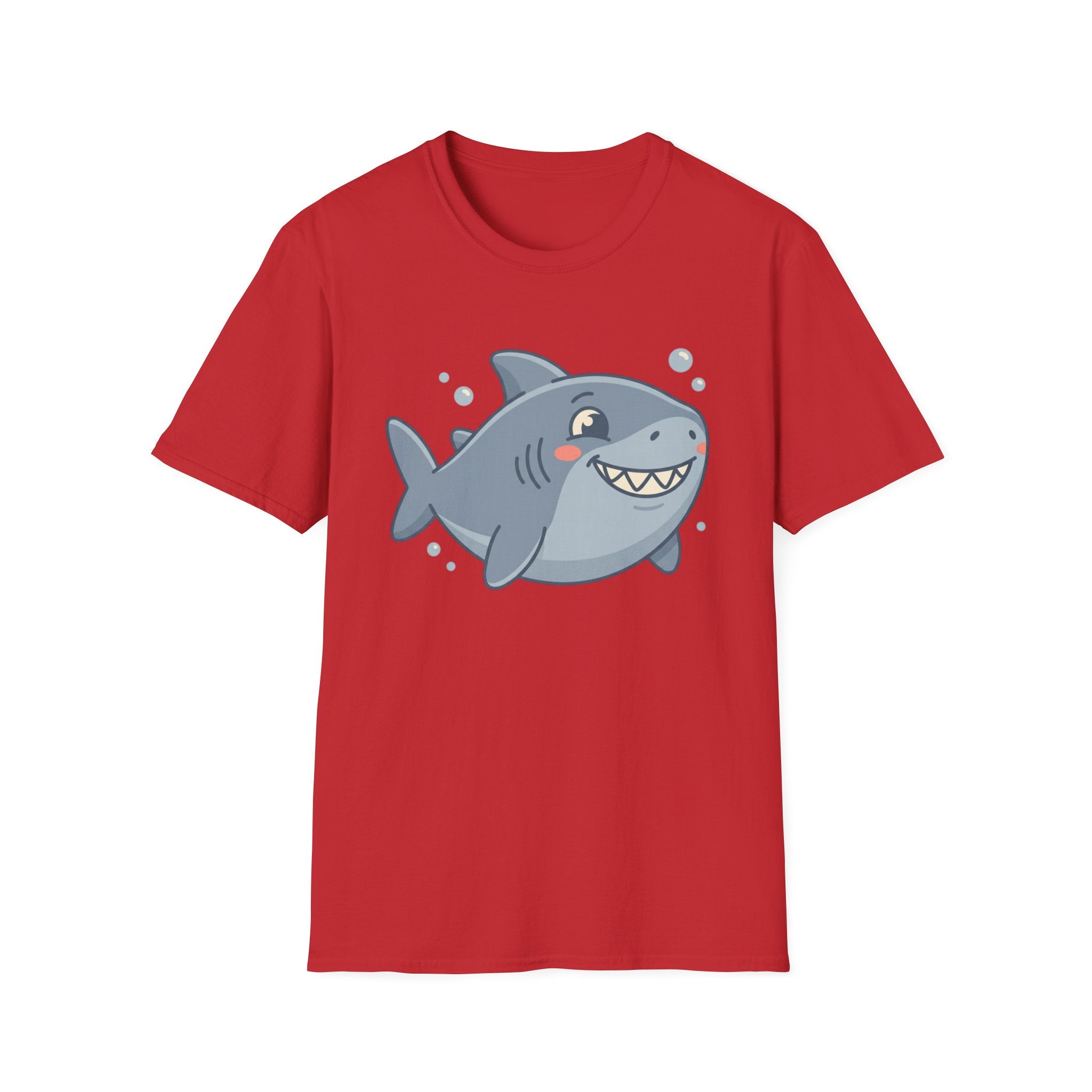 Cute Smiling Shark T-Shirt — Playful Cartoon Ocean Tee