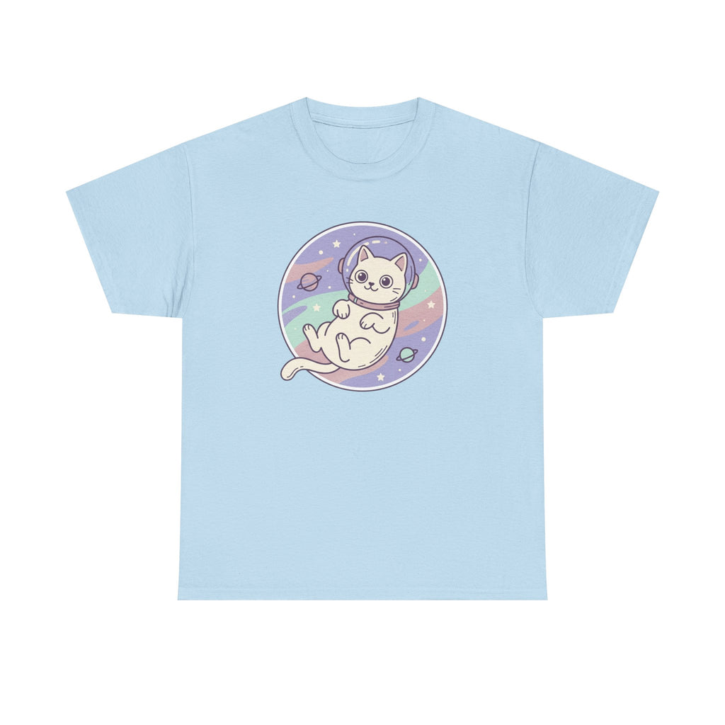 Space Cat Unisex Heavy Cotton Tee