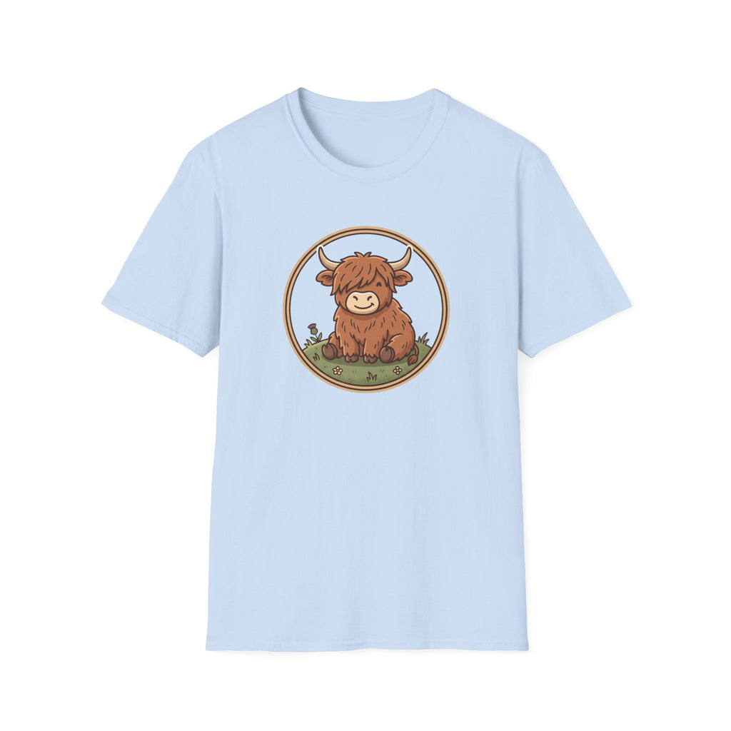Highland Cow Graphic T-Shirt — Cute Scottish Highland Cattle Tee