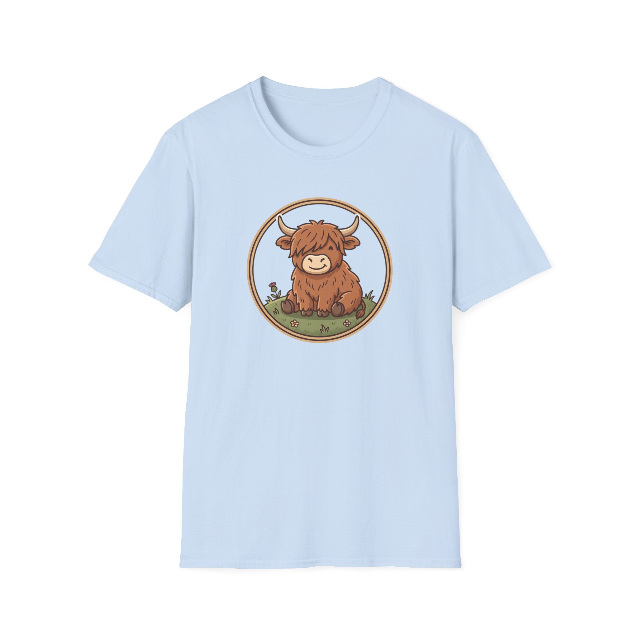 Highland Cow Graphic T-Shirt — Cute Scottish Highland Cattle Tee
