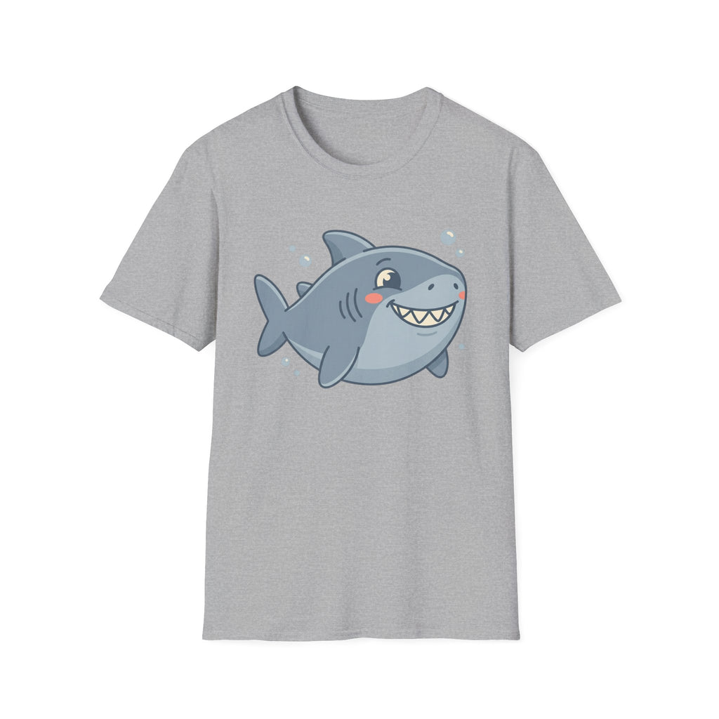 Cute Smiling Shark T-Shirt — Playful Cartoon Ocean Tee
