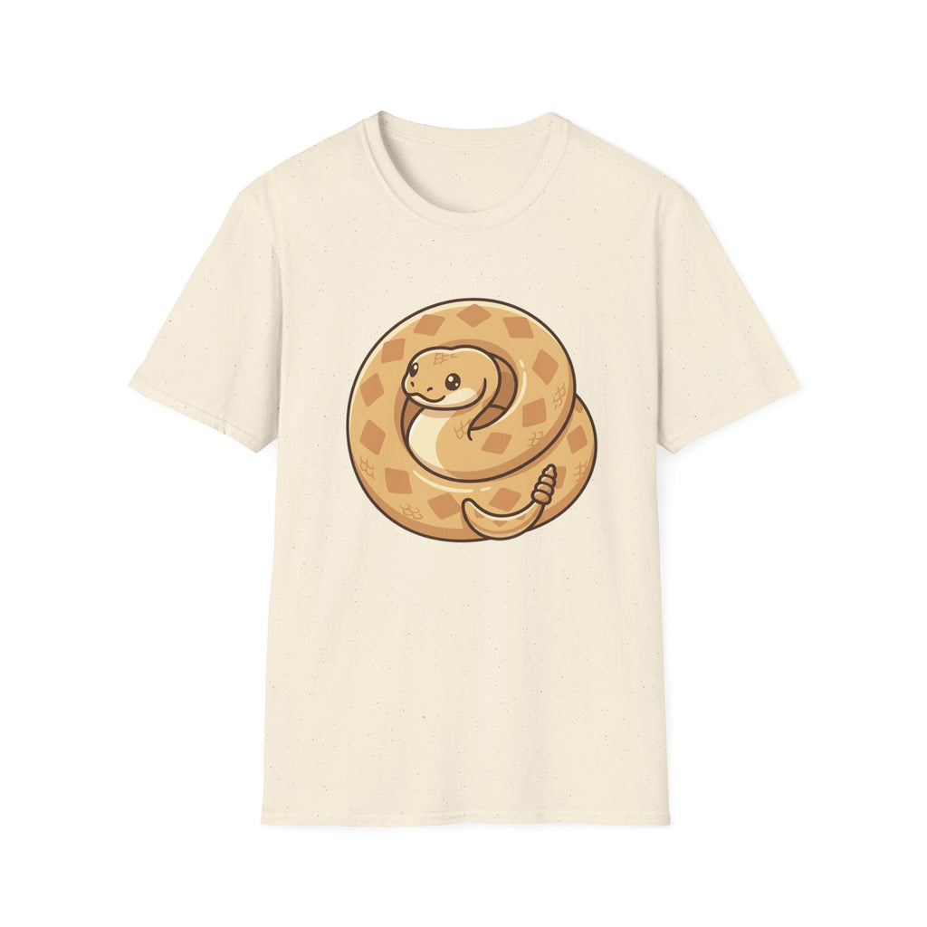 Cute Coiled Snake T-Shirt — Cartoon Gopher Snake Graphic Tee