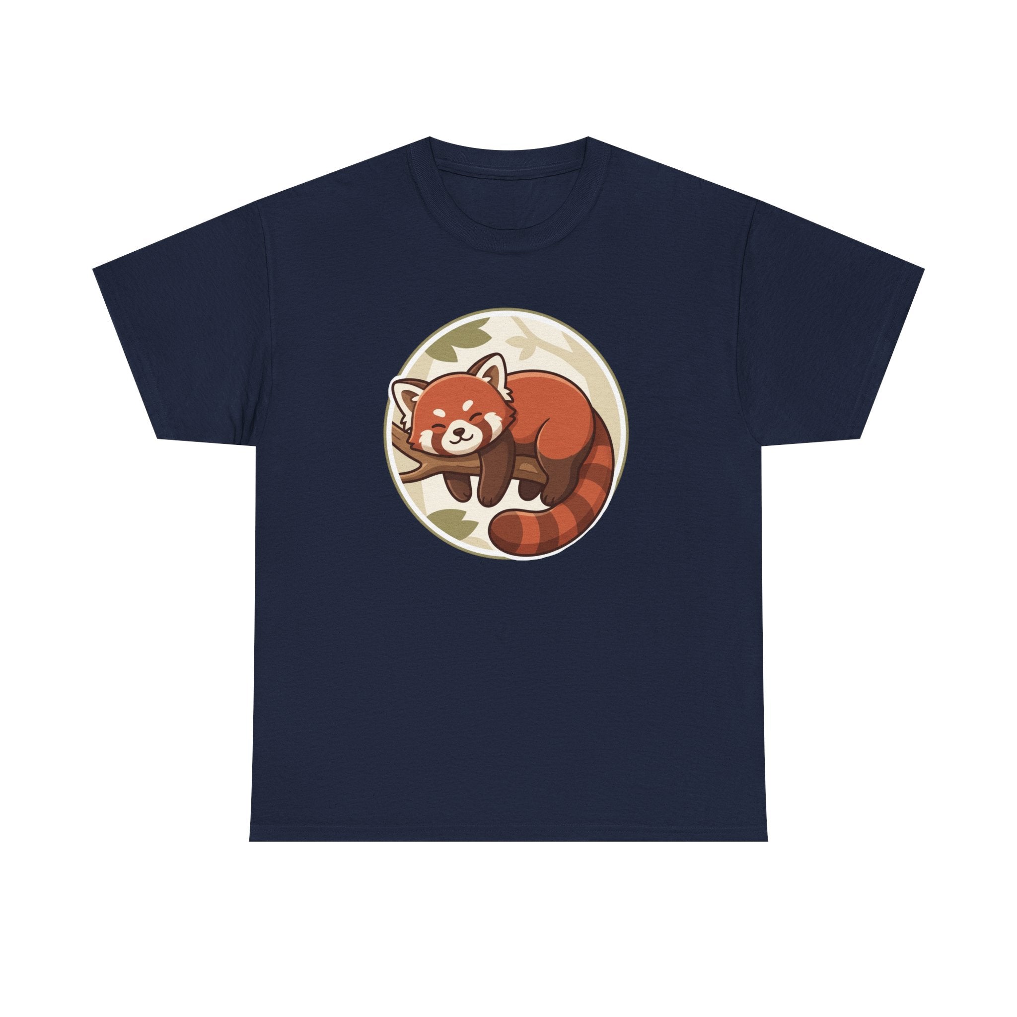 Cozy Red Panda Unisex Heavy Cotton Tee