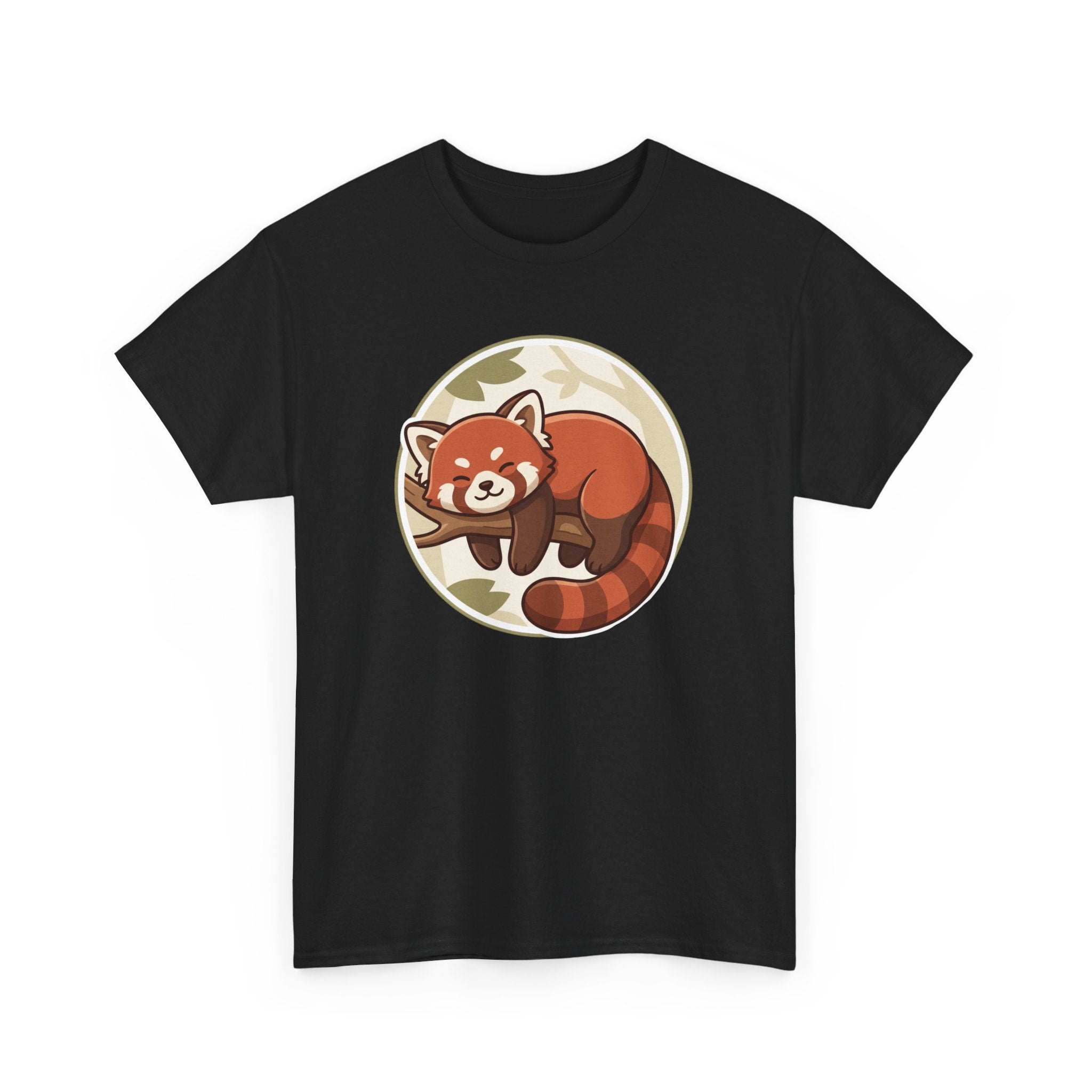 Cozy Red Panda Unisex Heavy Cotton Tee