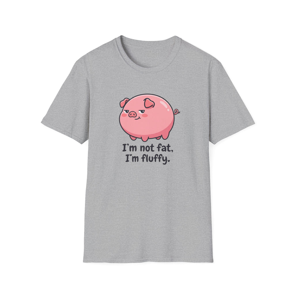 Cute Pink Pig 'I'm Not Fat, I'm Fluffy' T-Shirt
