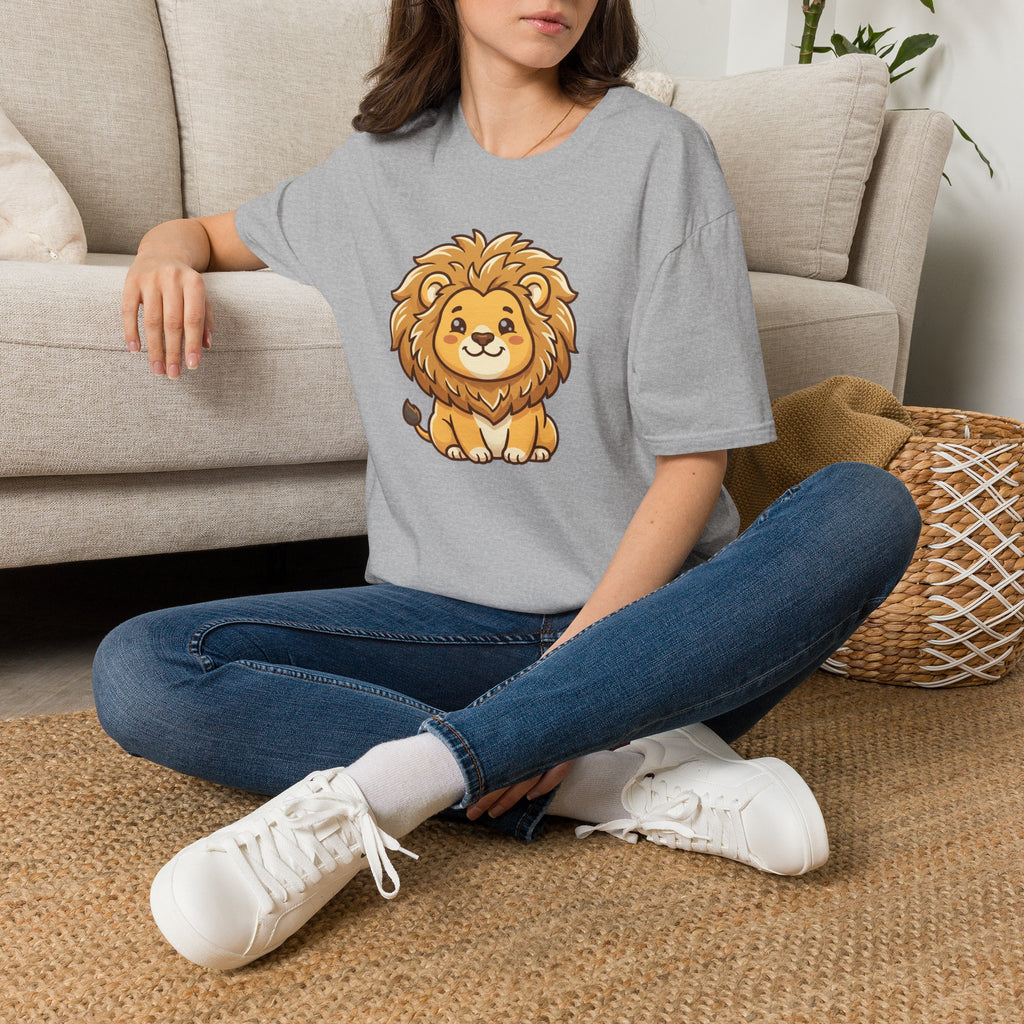 Cute Cartoon Lion T-Shirt — Adorable Baby Lion Graphic Tee