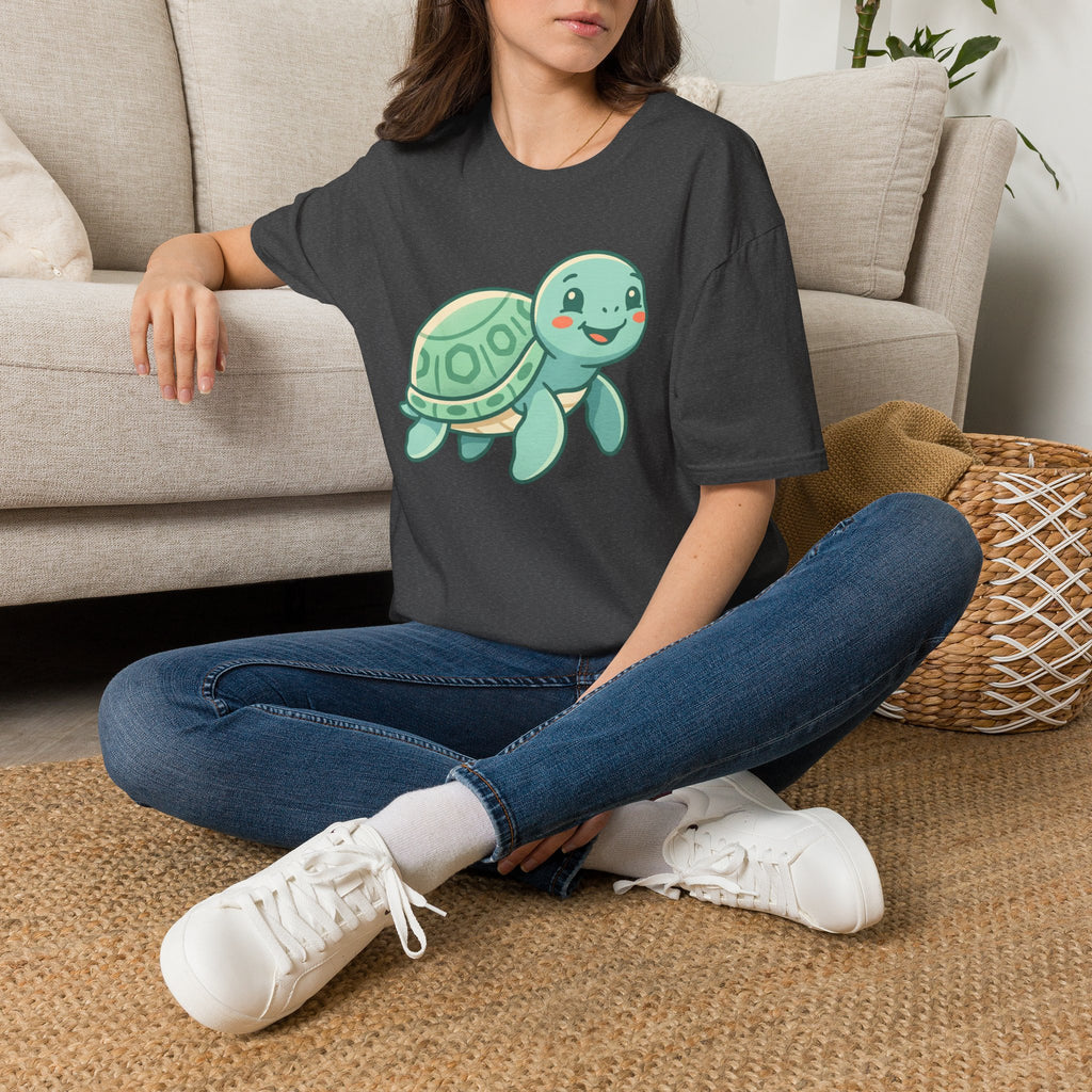 Cute Baby Turtle T-Shirt – Smiling Sea Turtle Graphic Tee for Kids & Turtle Lovers