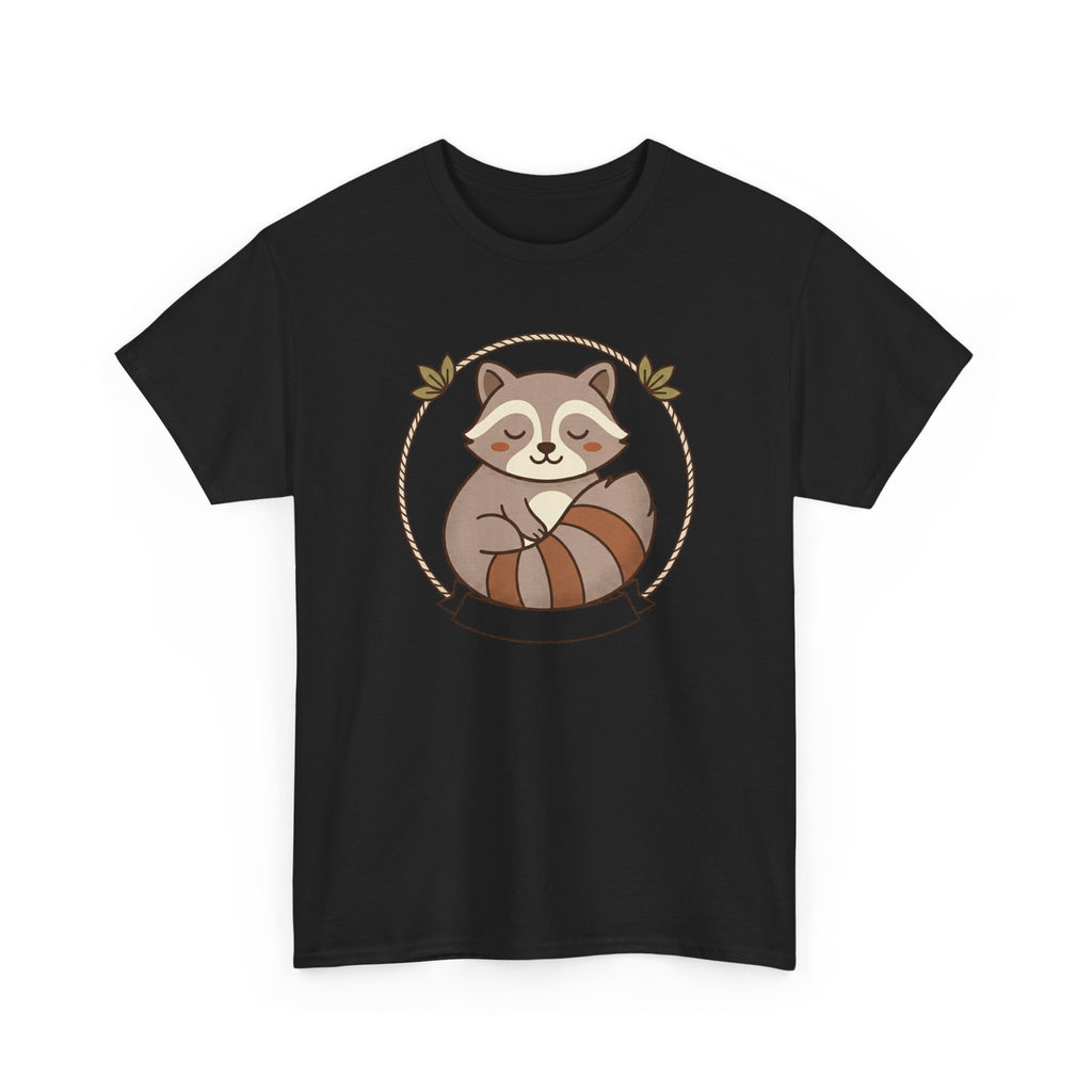 Raccoon Cute Cartoon Tee — Adorable Forest Animal Graphic T-Shirt