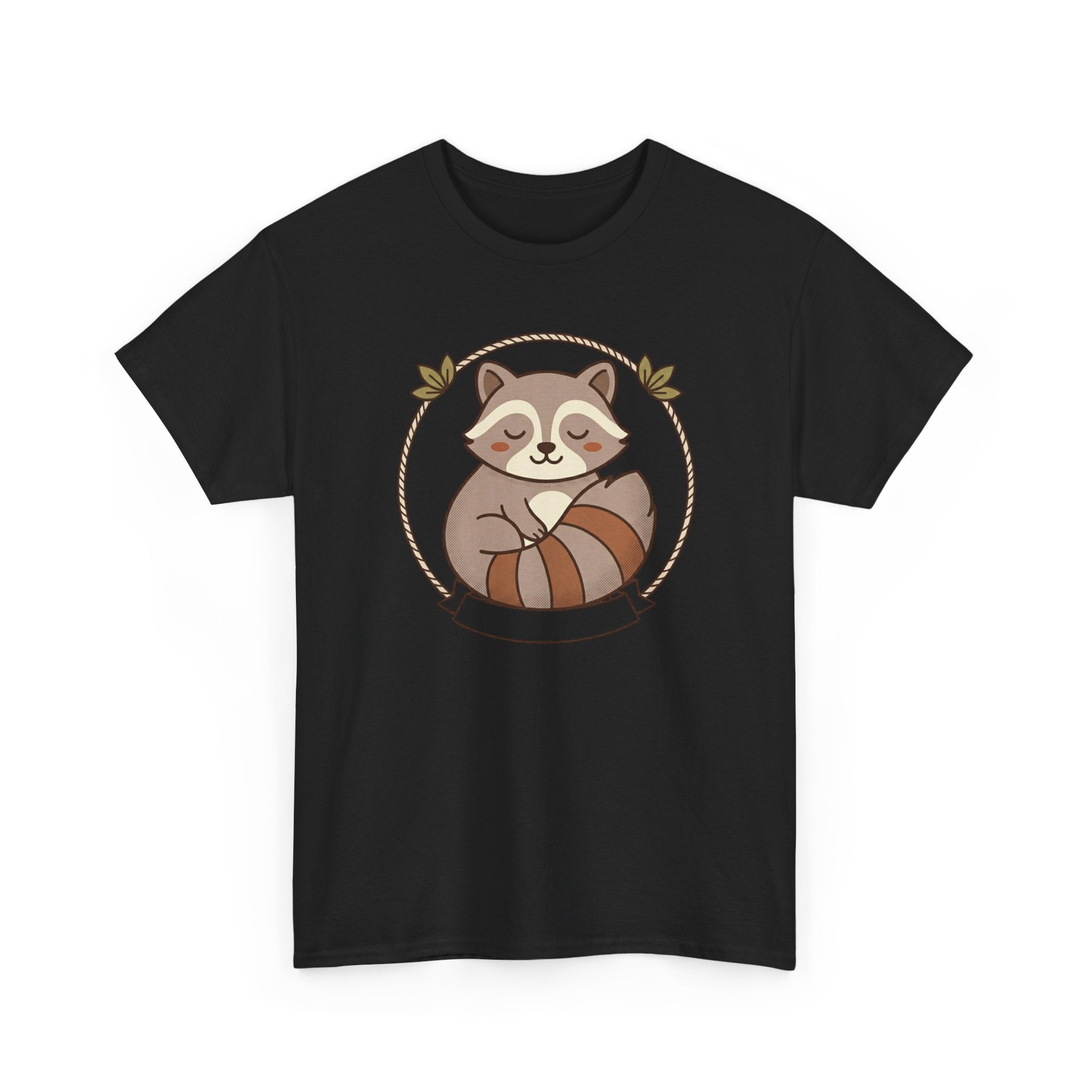 Raccoon Cute Cartoon Tee — Adorable Forest Animal Graphic T-Shirt