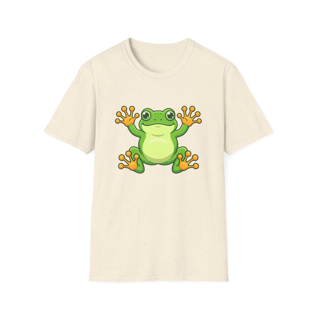 Cute Green Frog Graphic T-Shirt — Playful Tree Frog Tee