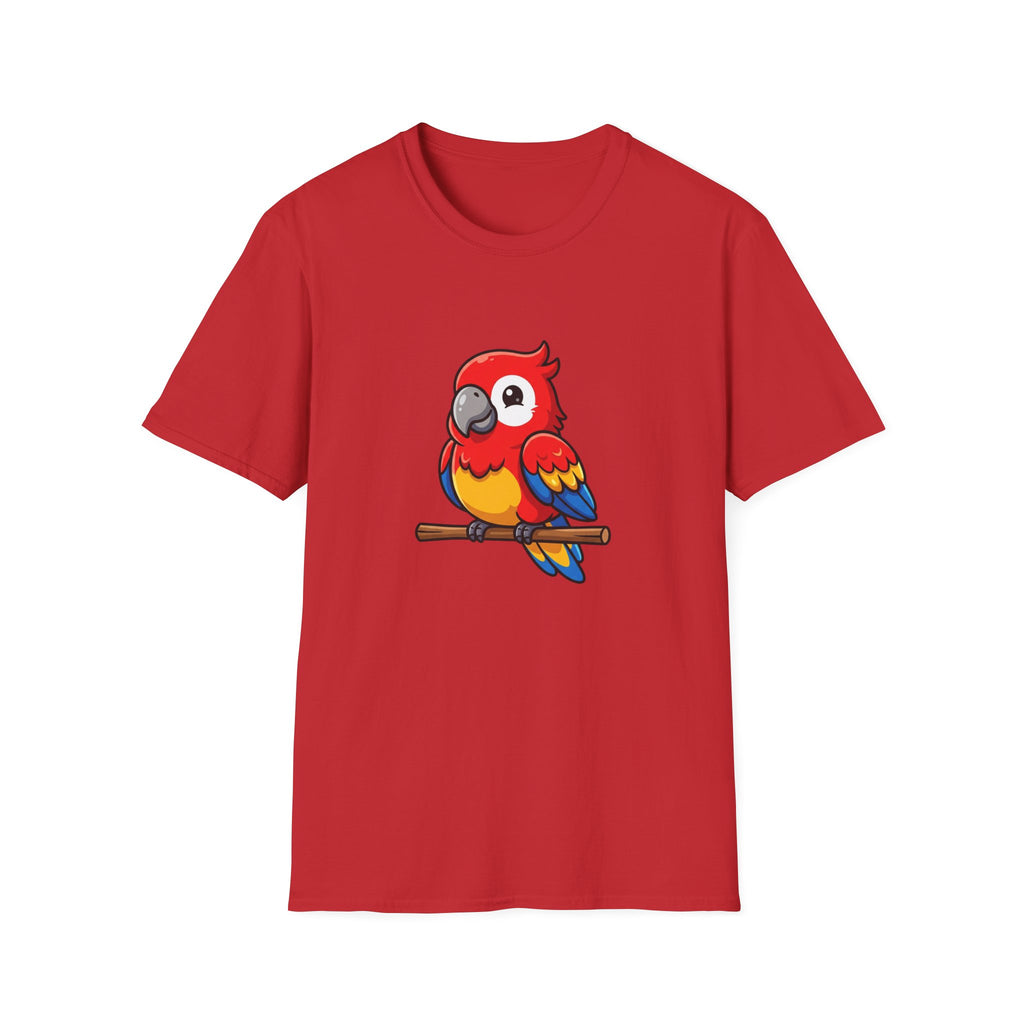 Parrot Graphic T-Shirt — Cute Colorful Macaw Tee