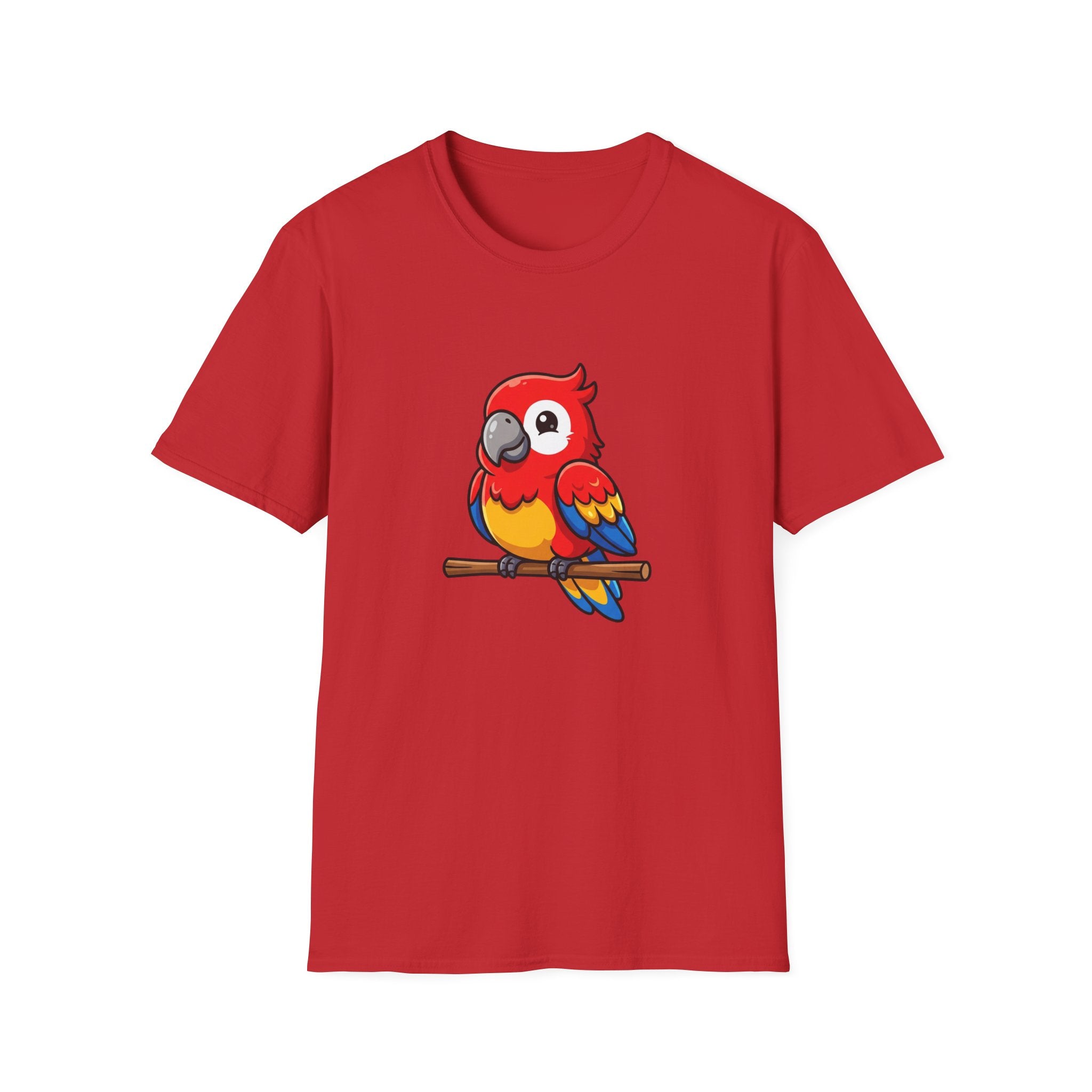 Parrot Graphic T-Shirt — Cute Colorful Macaw Tee