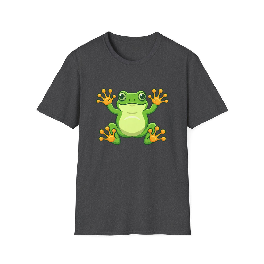 Cute Green Frog Graphic T-Shirt — Playful Tree Frog Tee