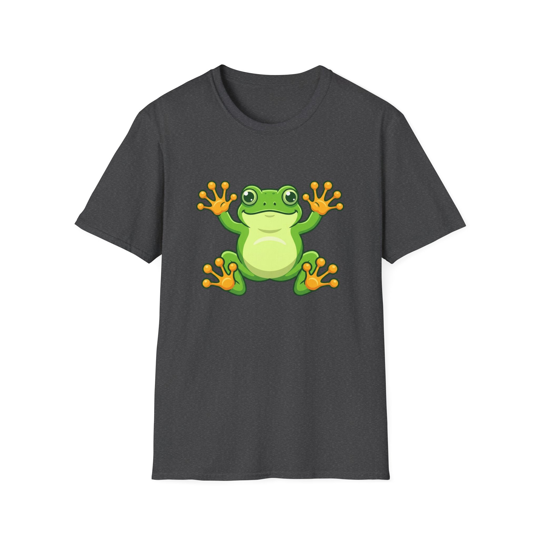 Cute Green Frog Graphic T-Shirt — Playful Tree Frog Tee