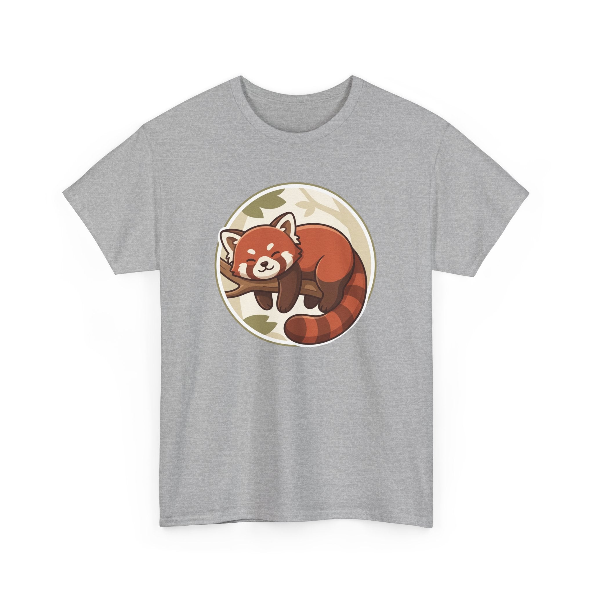 Cozy Red Panda Unisex Heavy Cotton Tee