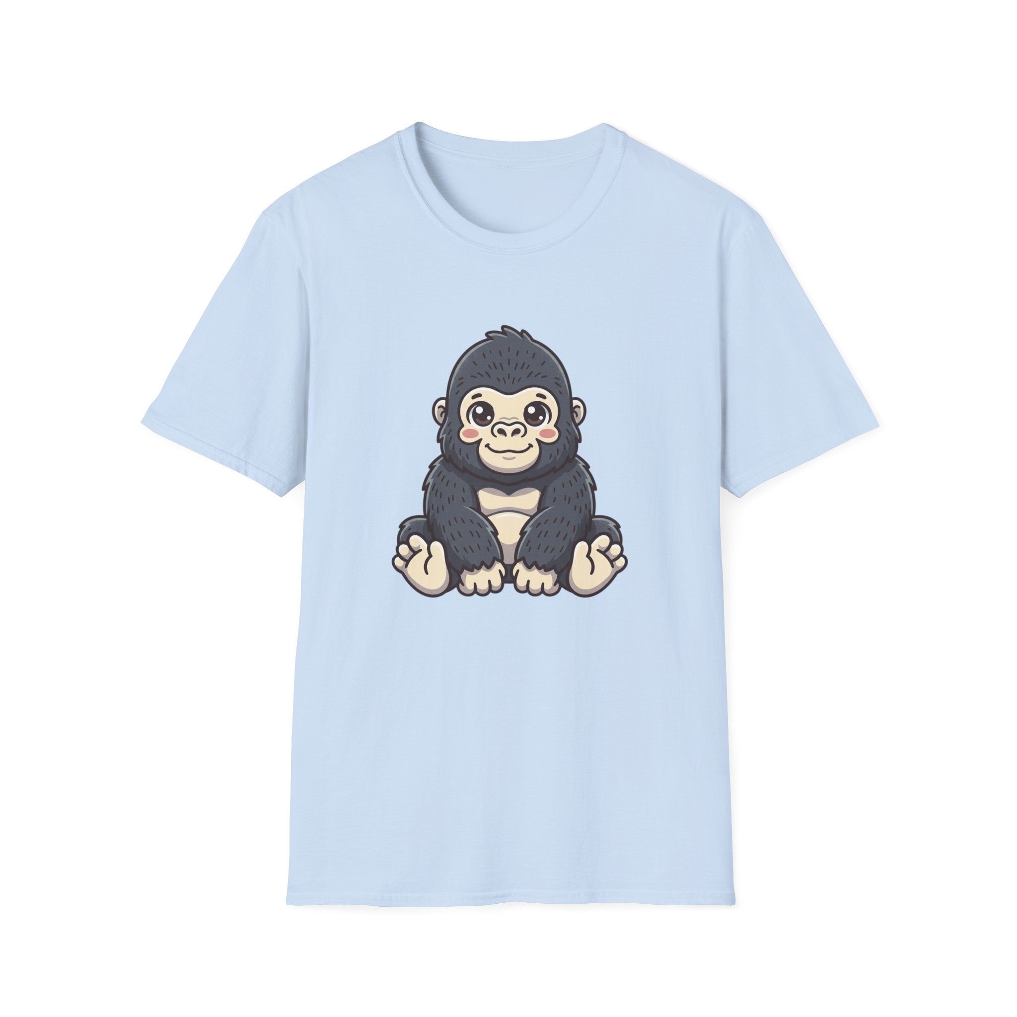 Cute Baby Gorilla T-Shirt — Adorable Cartoon Ape Tee for Animal Lovers