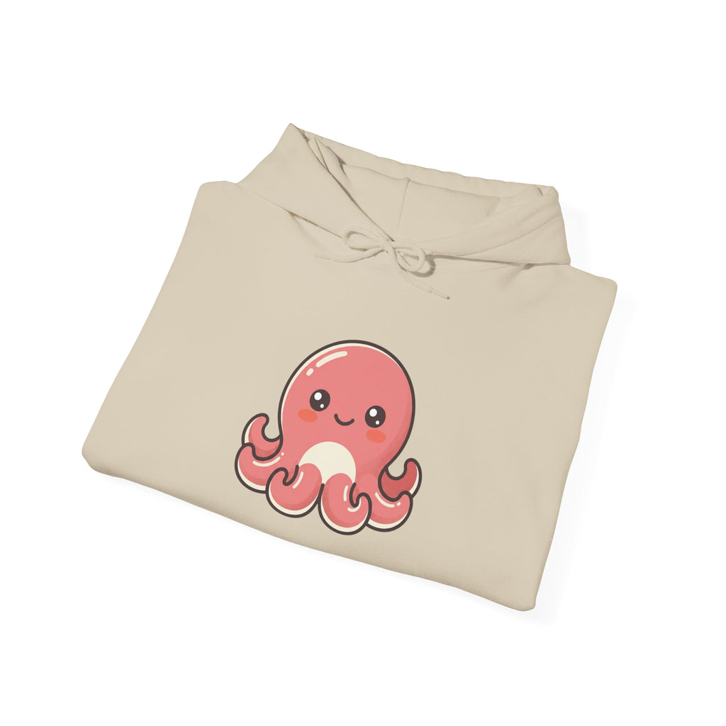 Cute Pink Octopus Hoodie – Kawaii Marine Animal Pullover