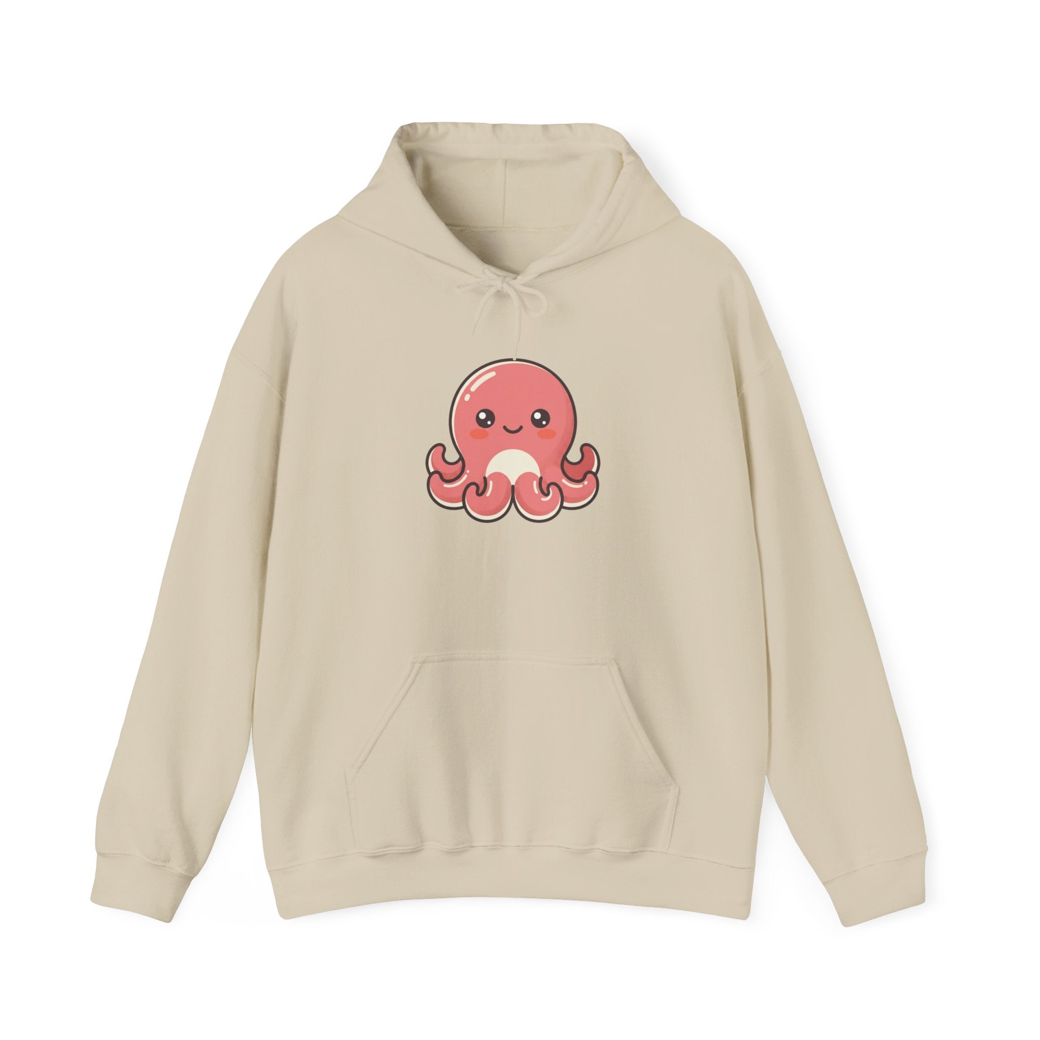 Cute Pink Octopus Hoodie – Kawaii Marine Animal Pullover