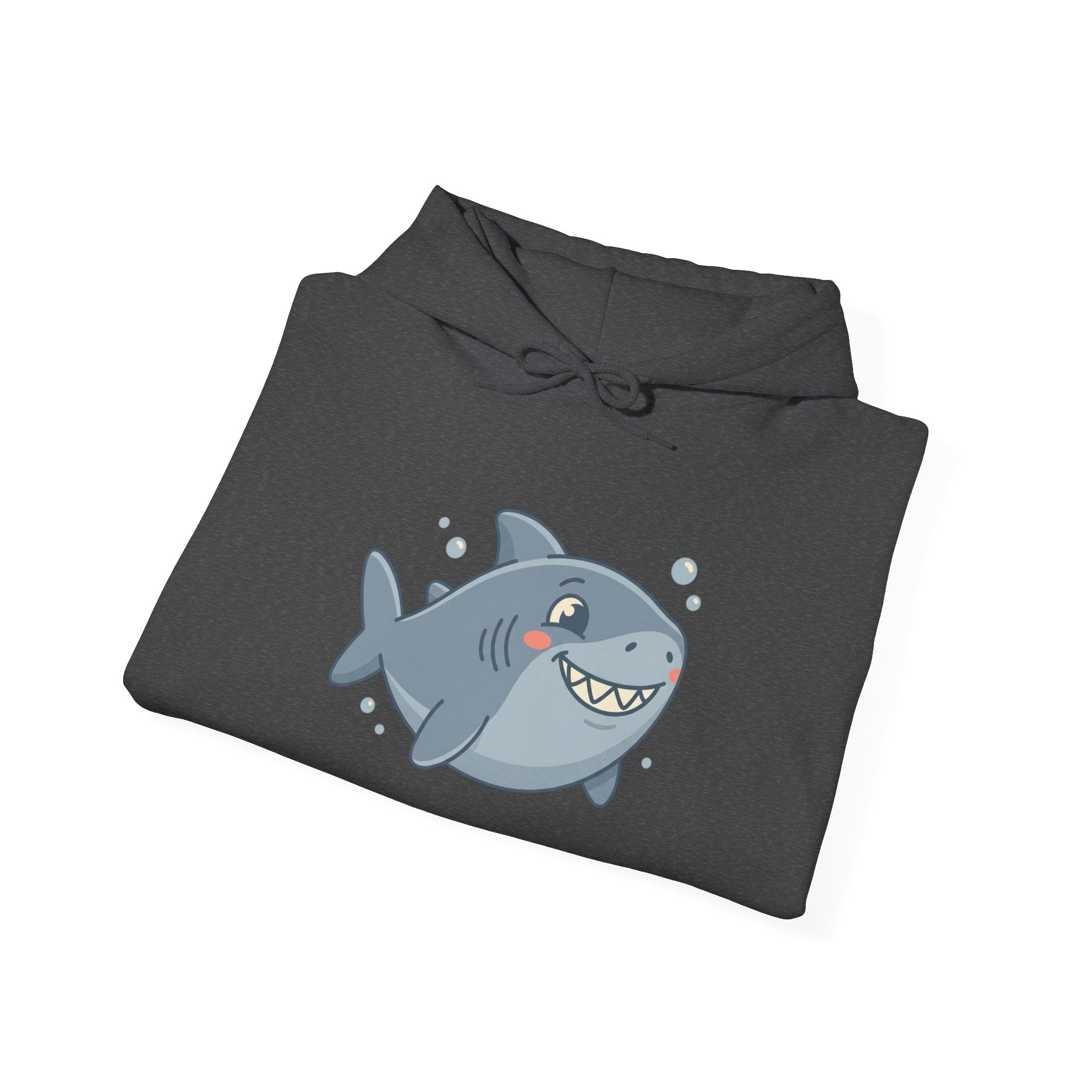 Cute Smiling Shark Hoodie – Cartoon Ocean Shark Pullover