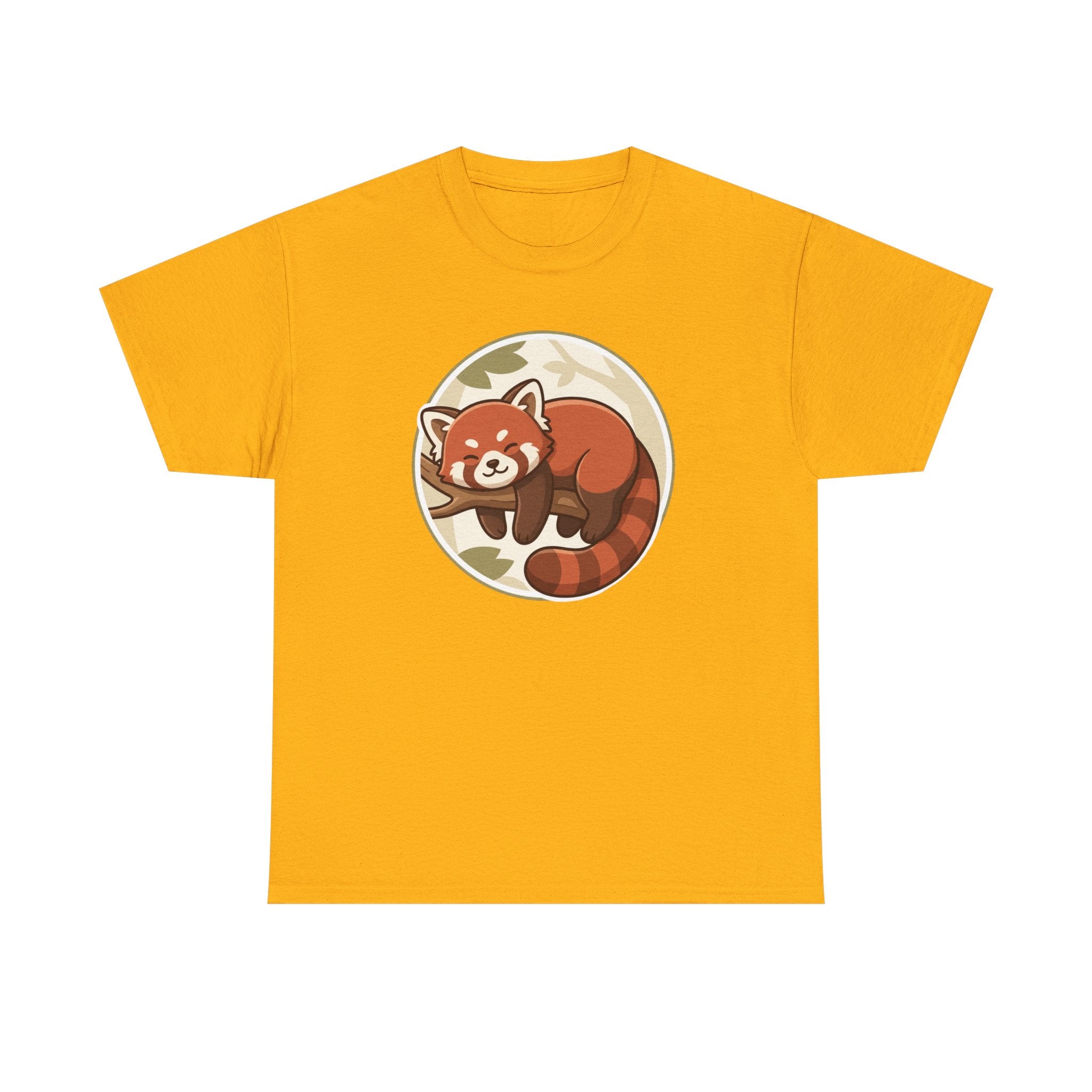 Cozy Red Panda Unisex Heavy Cotton Tee