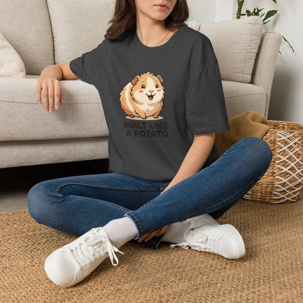 Cute Guinea Pig 'Built Like a Potato' Graphic Tee