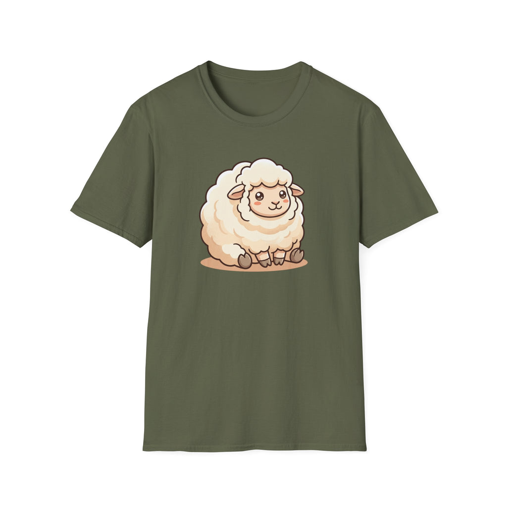 Cute Fluffy Sheep T-Shirt — Adorable Cartoon Lamb Tee
