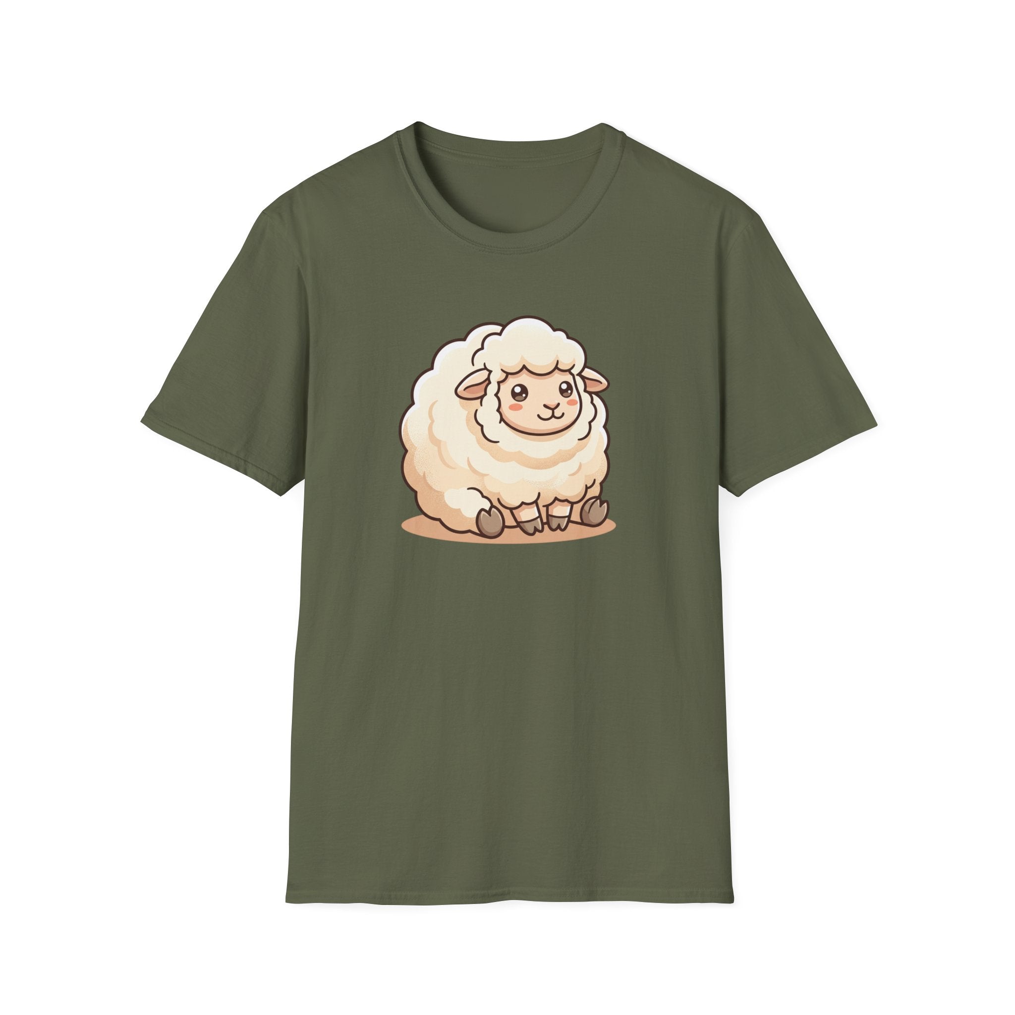Cute Fluffy Sheep T-Shirt — Adorable Cartoon Lamb Tee