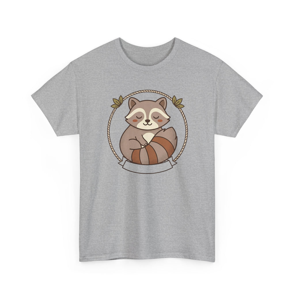 Raccoon Cute Cartoon Tee — Adorable Forest Animal Graphic T-Shirt