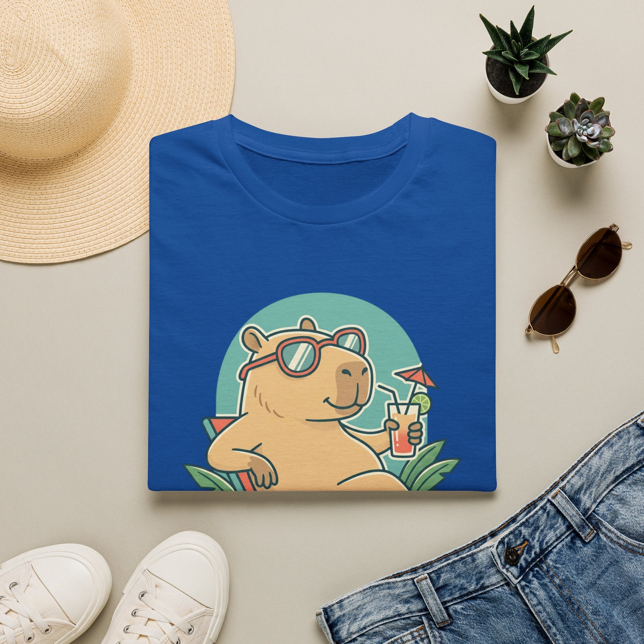 Capybara Mode Unisex Softstyle T-Shirt