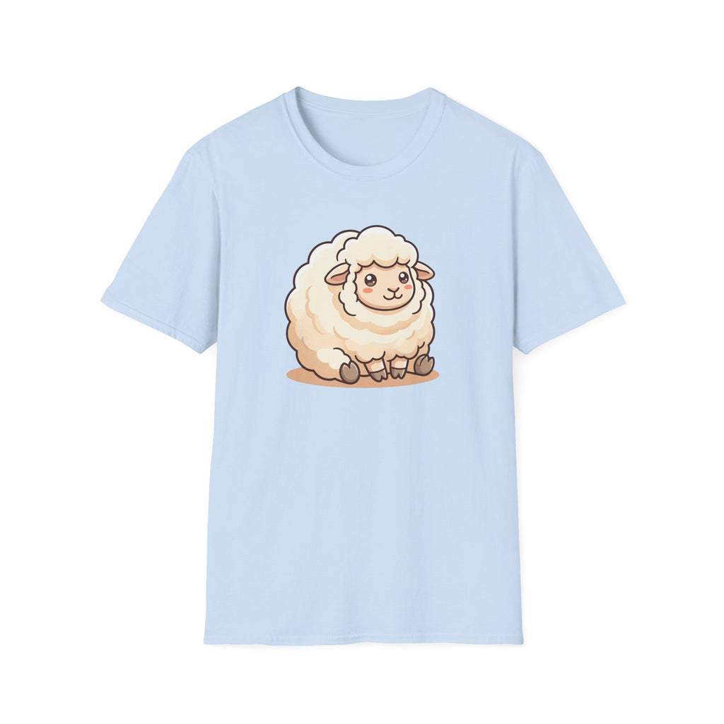 Cute Fluffy Sheep T-Shirt — Adorable Cartoon Lamb Tee