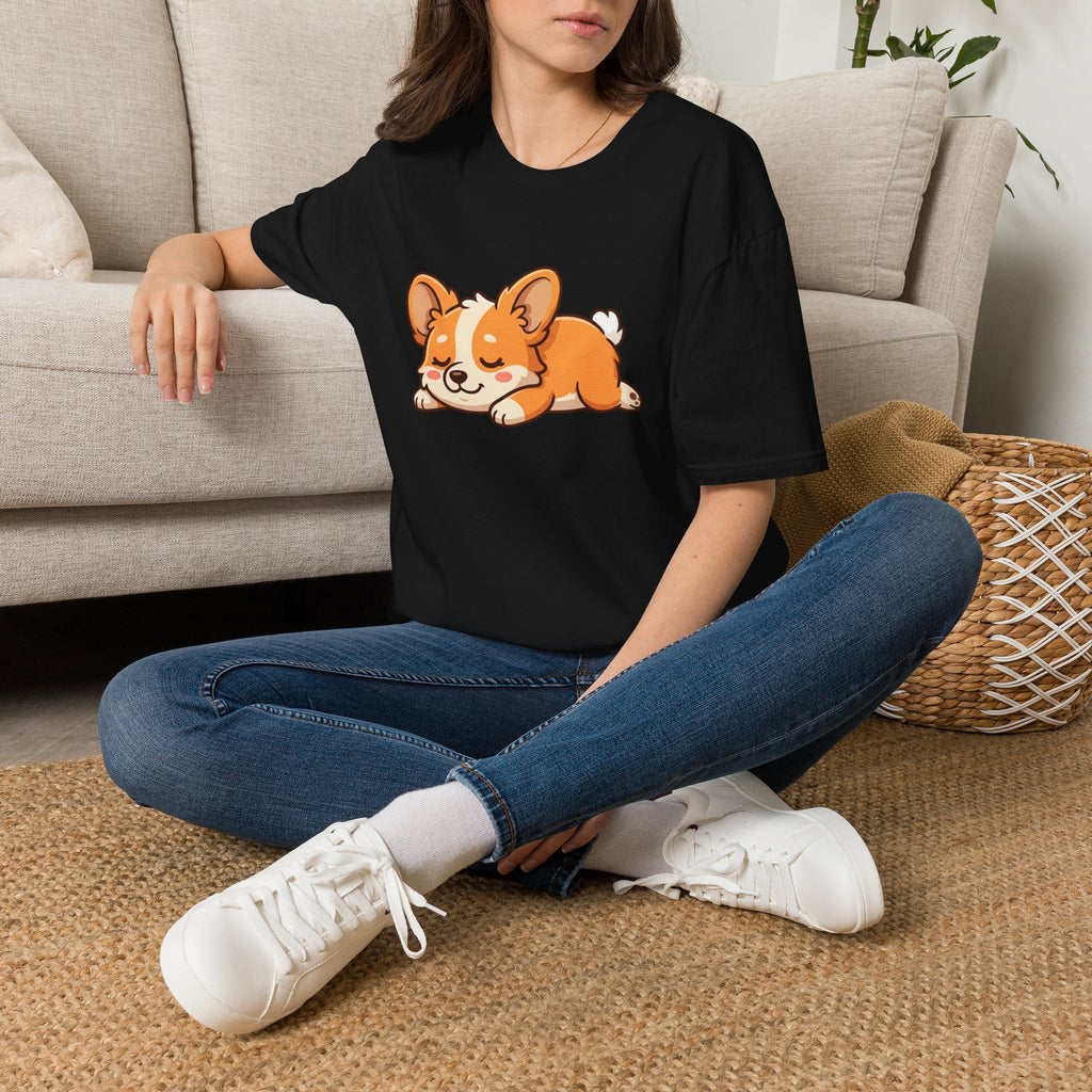 Corgi Nap T-Shirt — Cute Sleeping Pembroke Corgi Tee