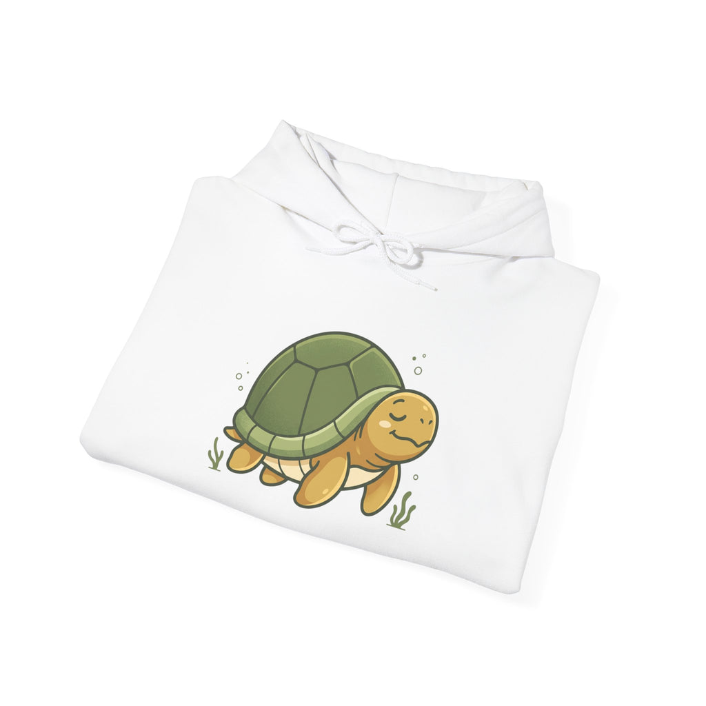 Cute Smiling Turtle Hoodie — Cozy Cartoon Tortoise Pullover