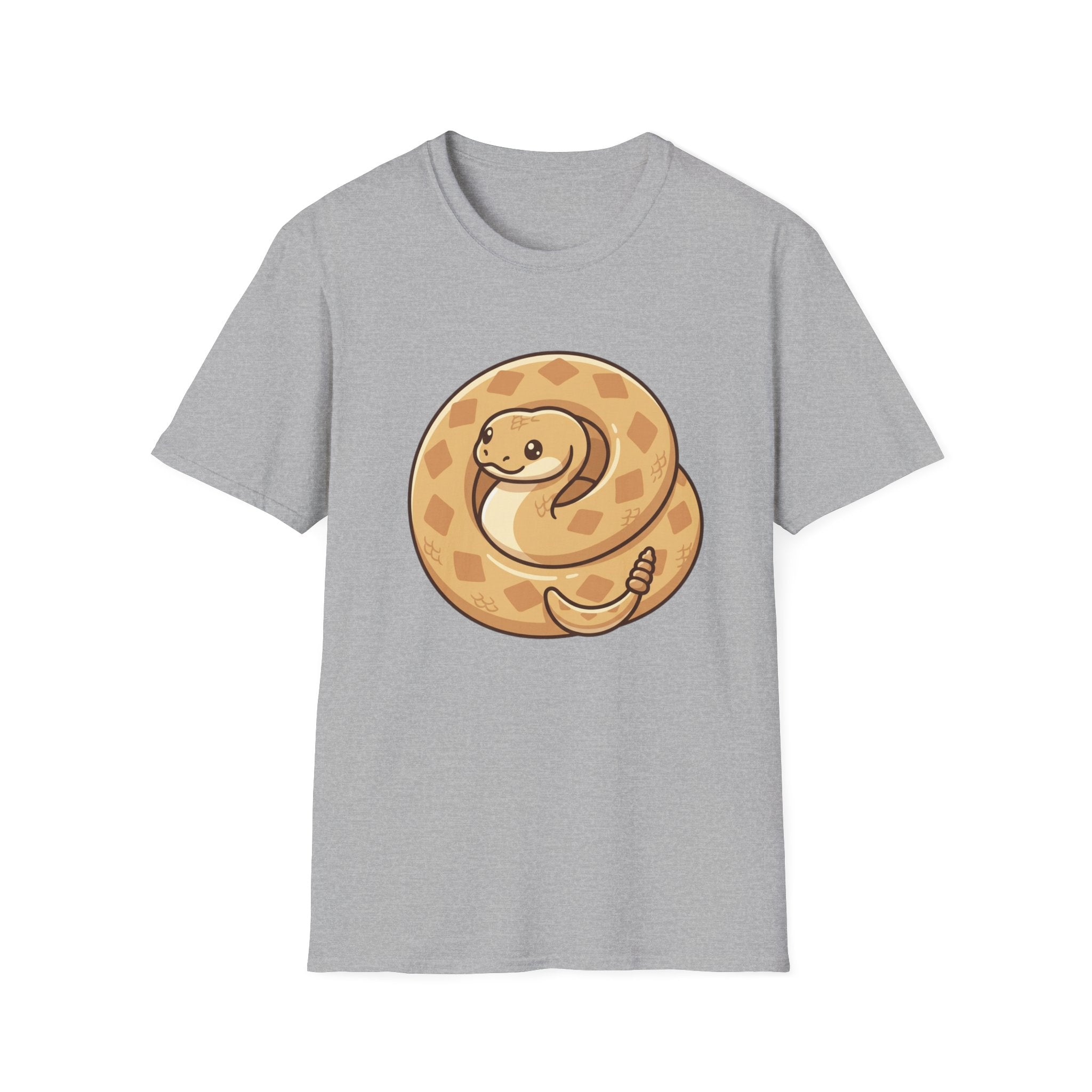 Cute Coiled Snake T-Shirt — Cartoon Gopher Snake Graphic Tee