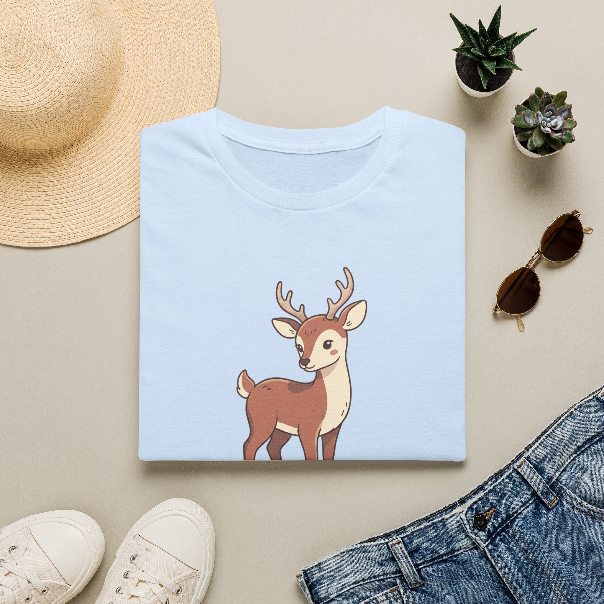 Cute Baby Deer T-Shirt — Adorable Fawn Graphic Tee for Nature Lovers