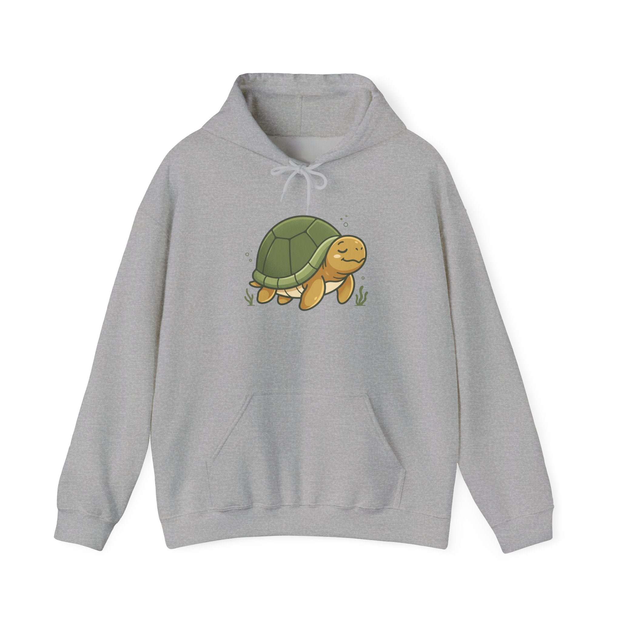 Cute Smiling Turtle Hoodie — Cozy Cartoon Tortoise Pullover