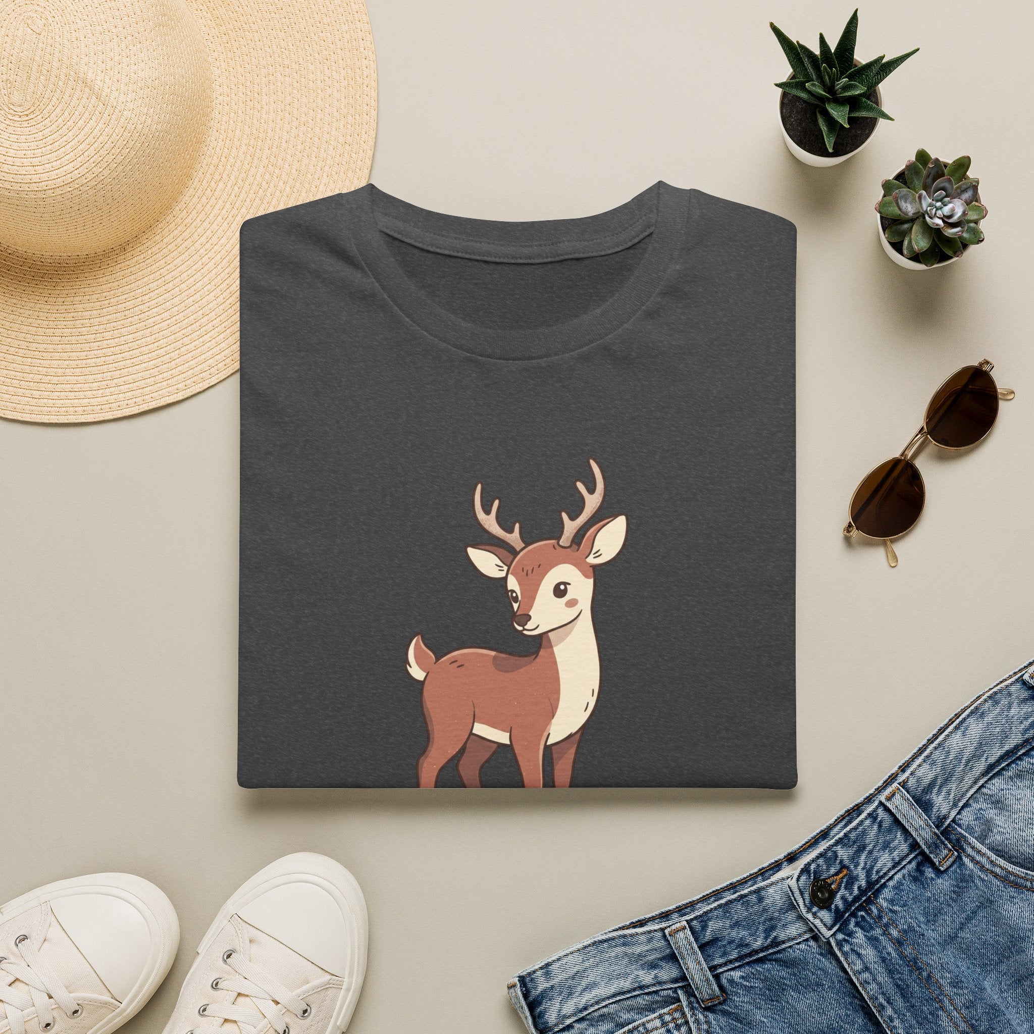 Cute Baby Deer T-Shirt — Adorable Fawn Graphic Tee for Nature Lovers
