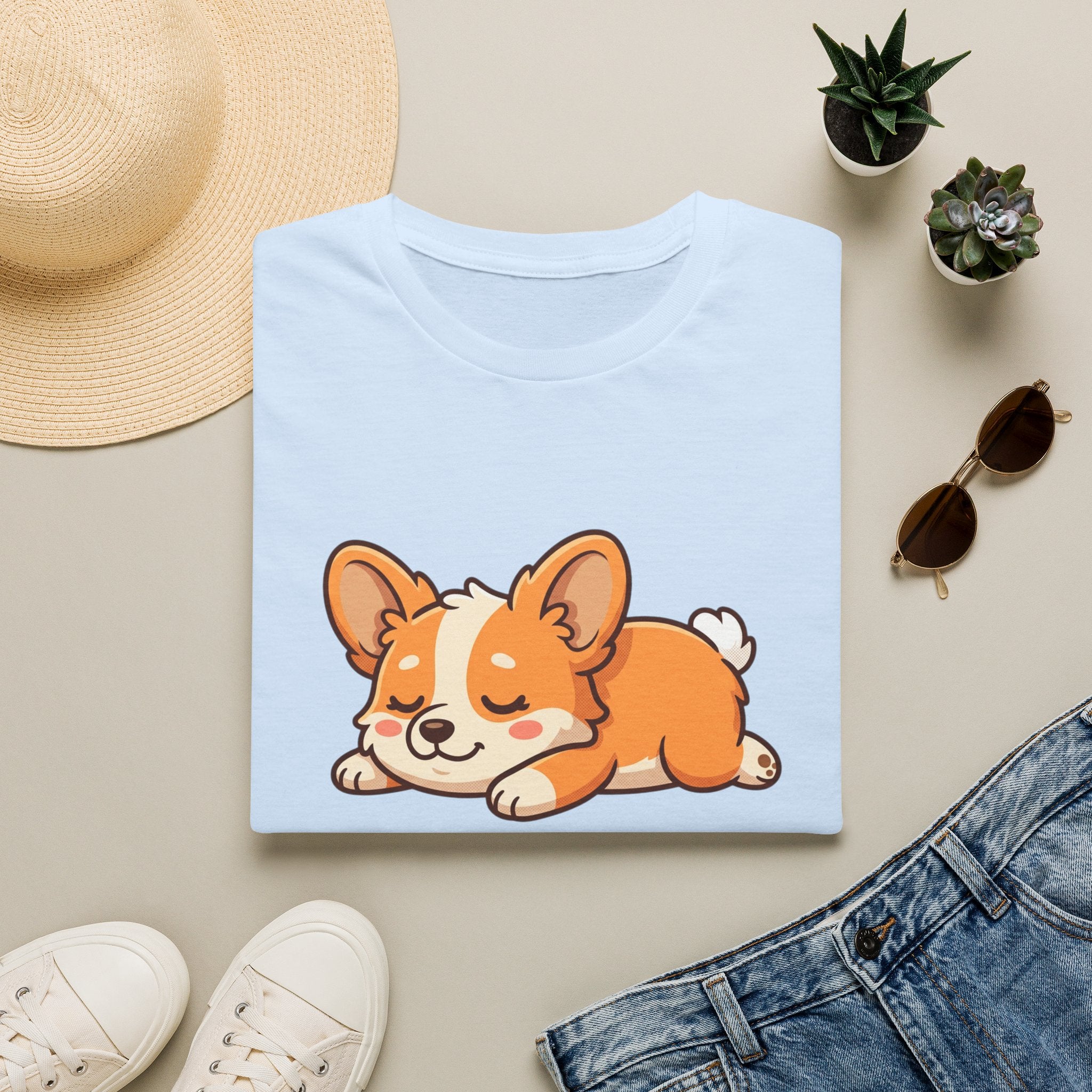 Corgi Nap T-Shirt — Cute Sleeping Pembroke Corgi Tee