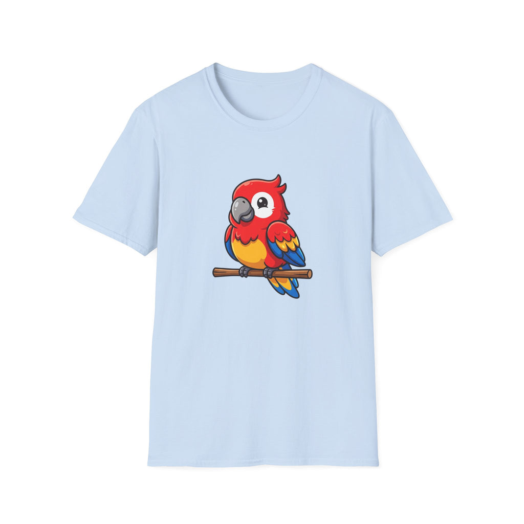 Parrot Graphic T-Shirt — Cute Colorful Macaw Tee