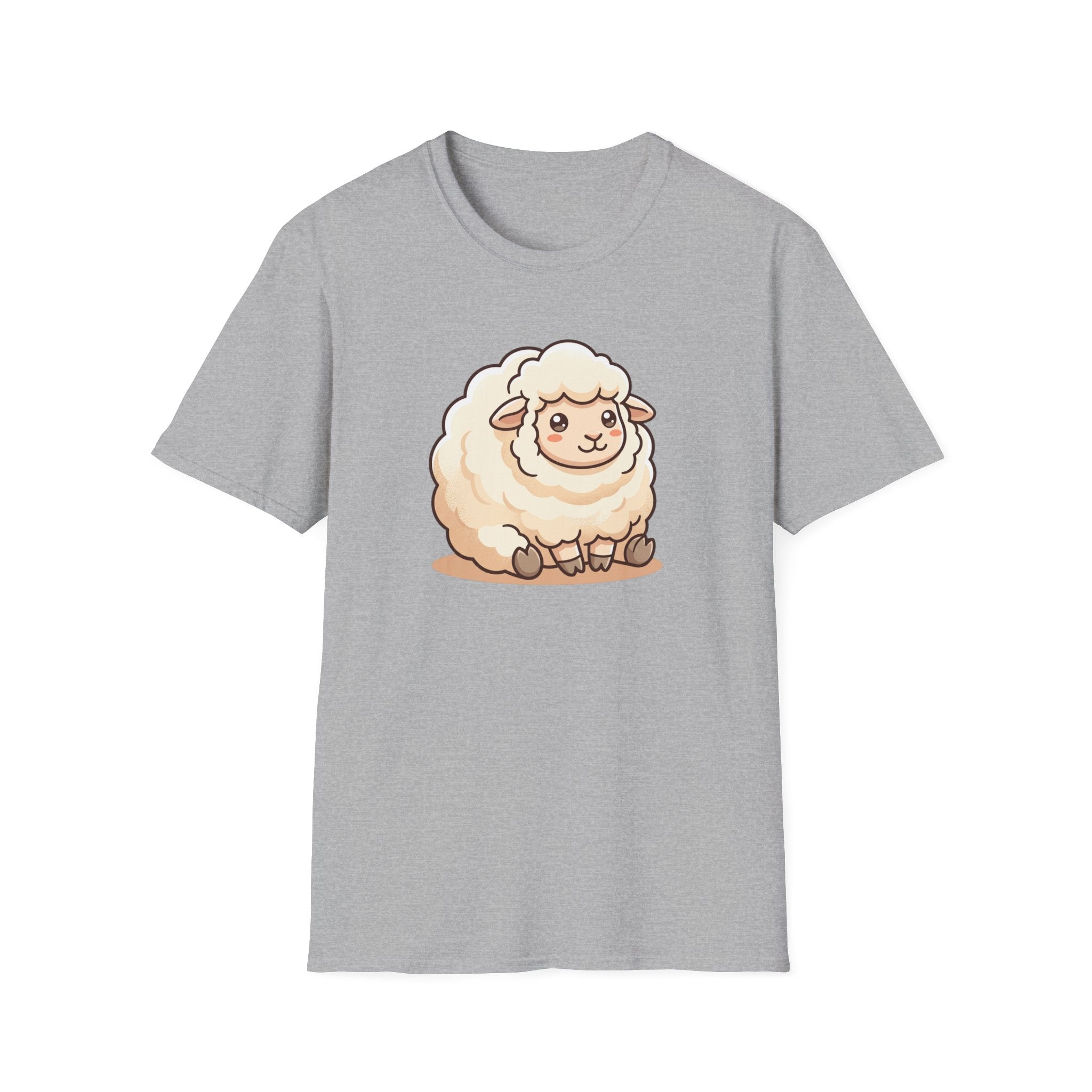 Cute Fluffy Sheep T-Shirt — Adorable Cartoon Lamb Tee